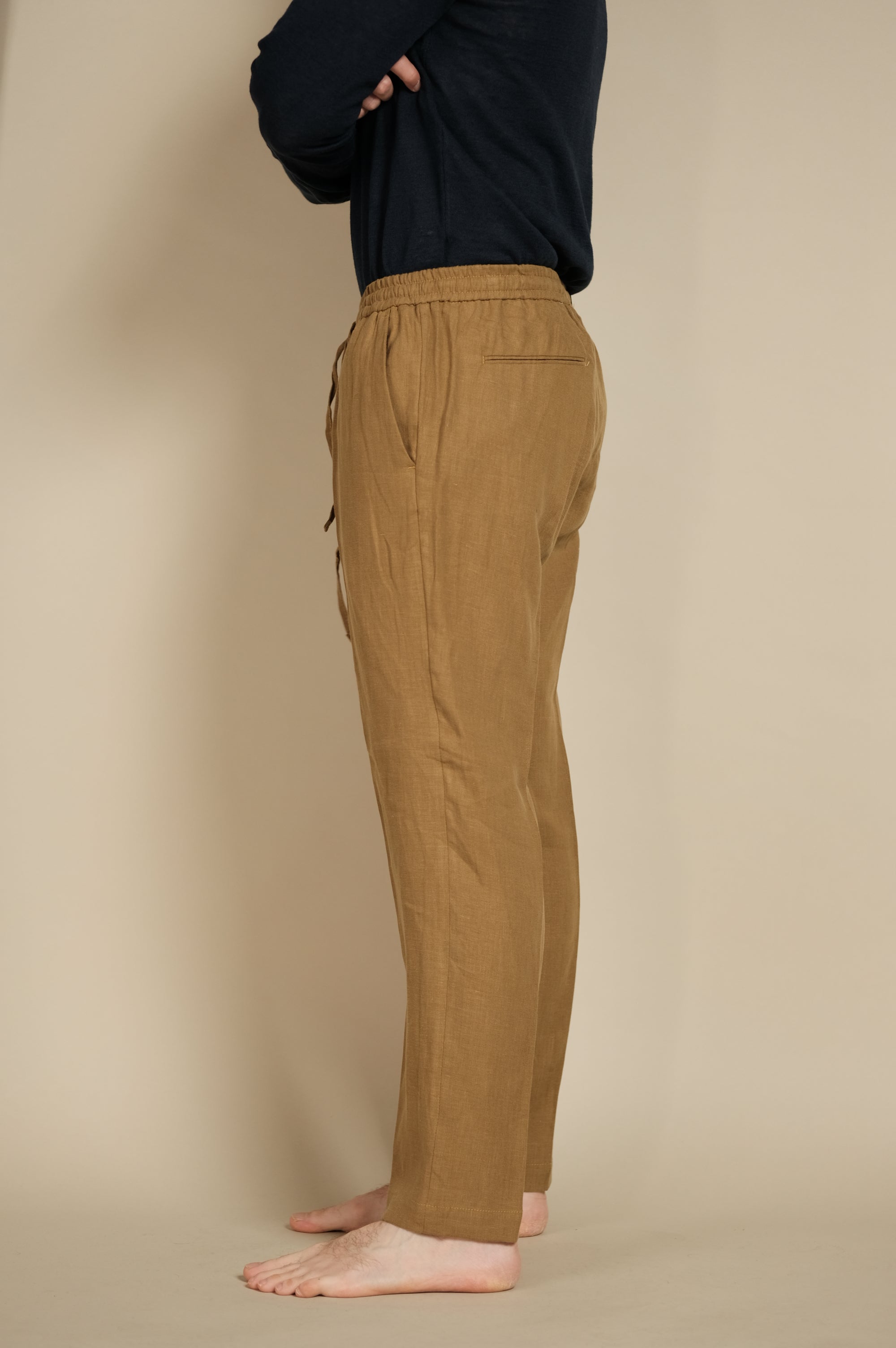 Gaffi & Co. Pantalone Lino Jerry Cognac