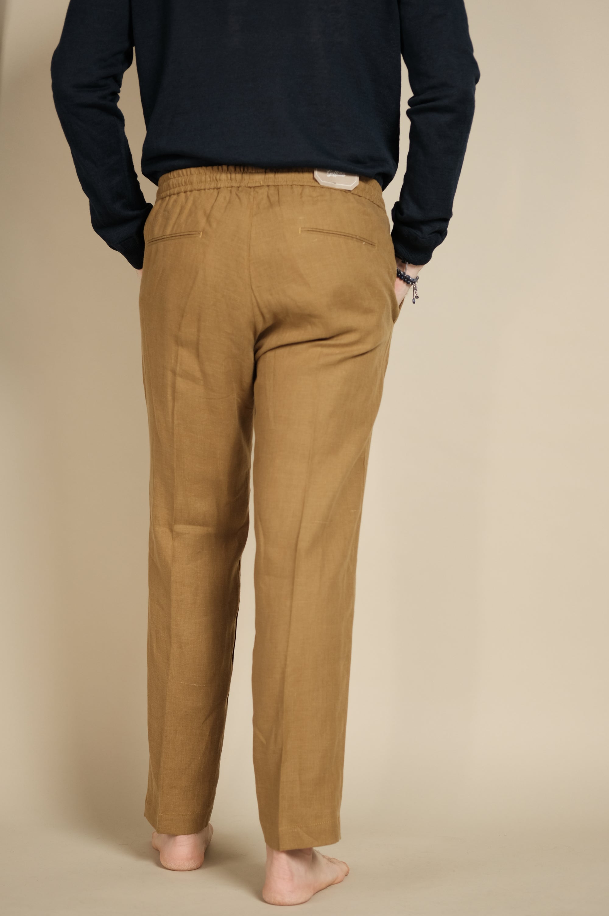 Gaffi & Co. Pantalone Lino Jerry Cognac
