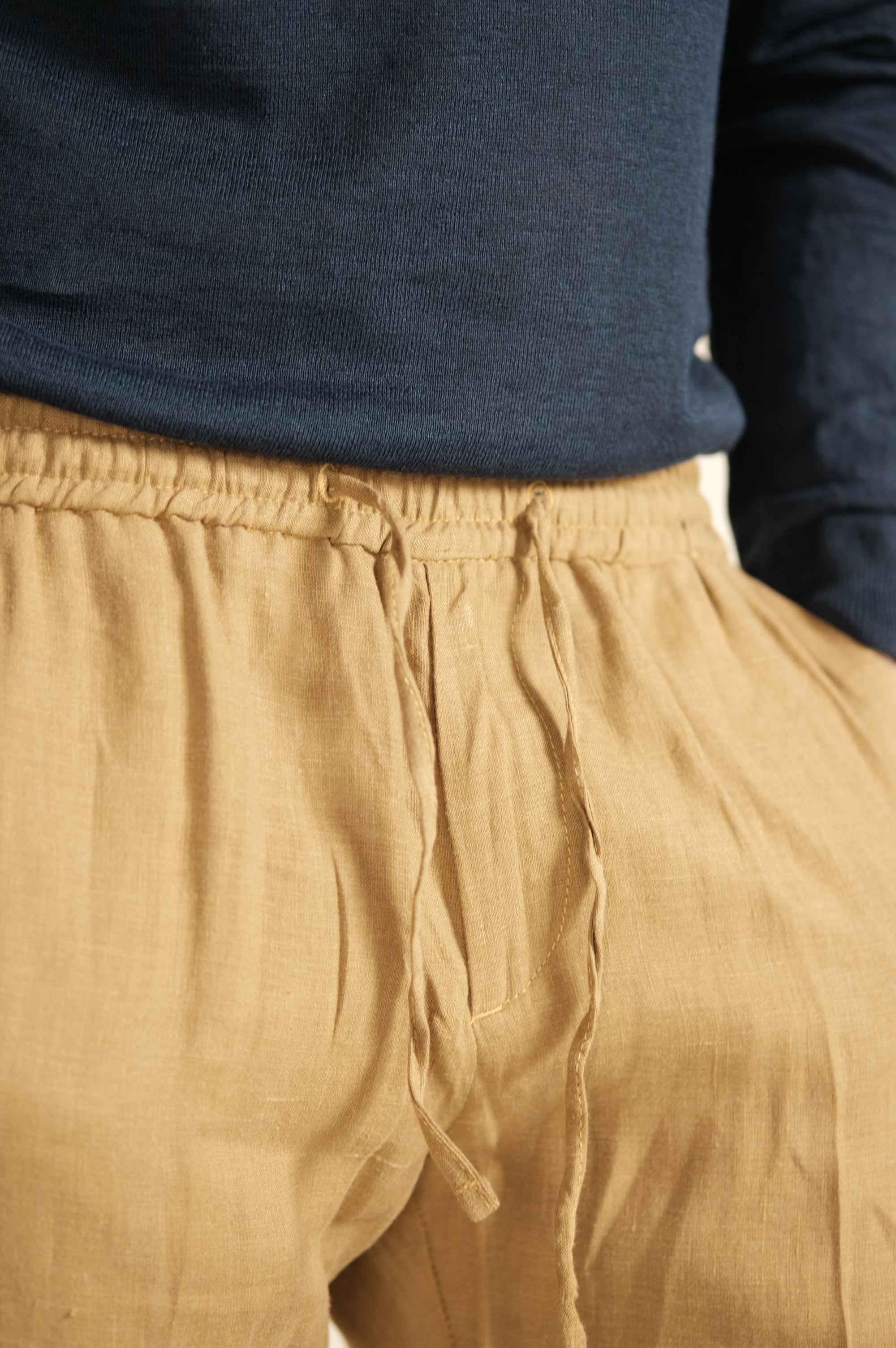 Gaffi & Co. Pantalone Lino Jerry Cognac