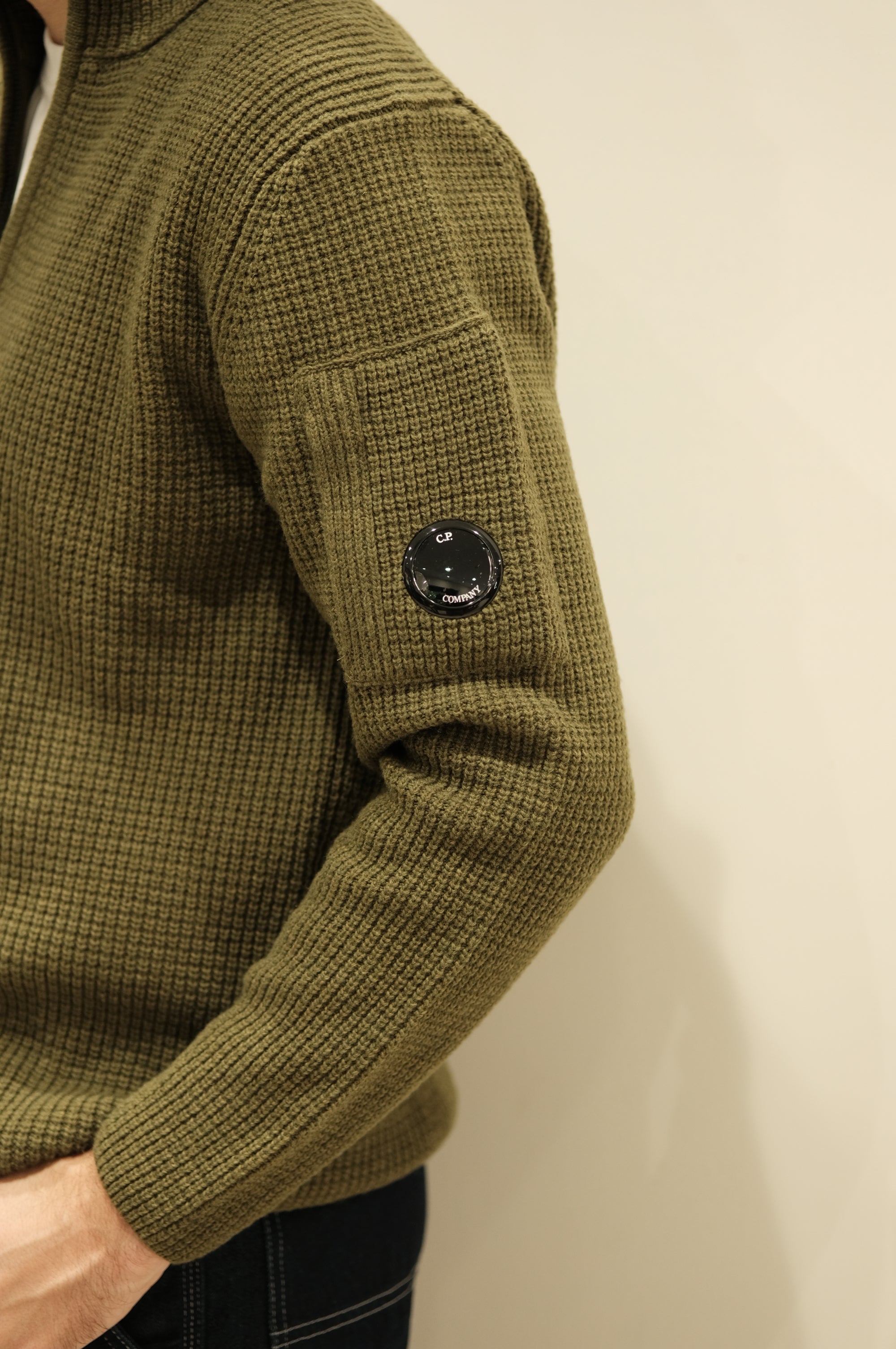 C.P. Company Crew Neck Lambswool GRS Capers