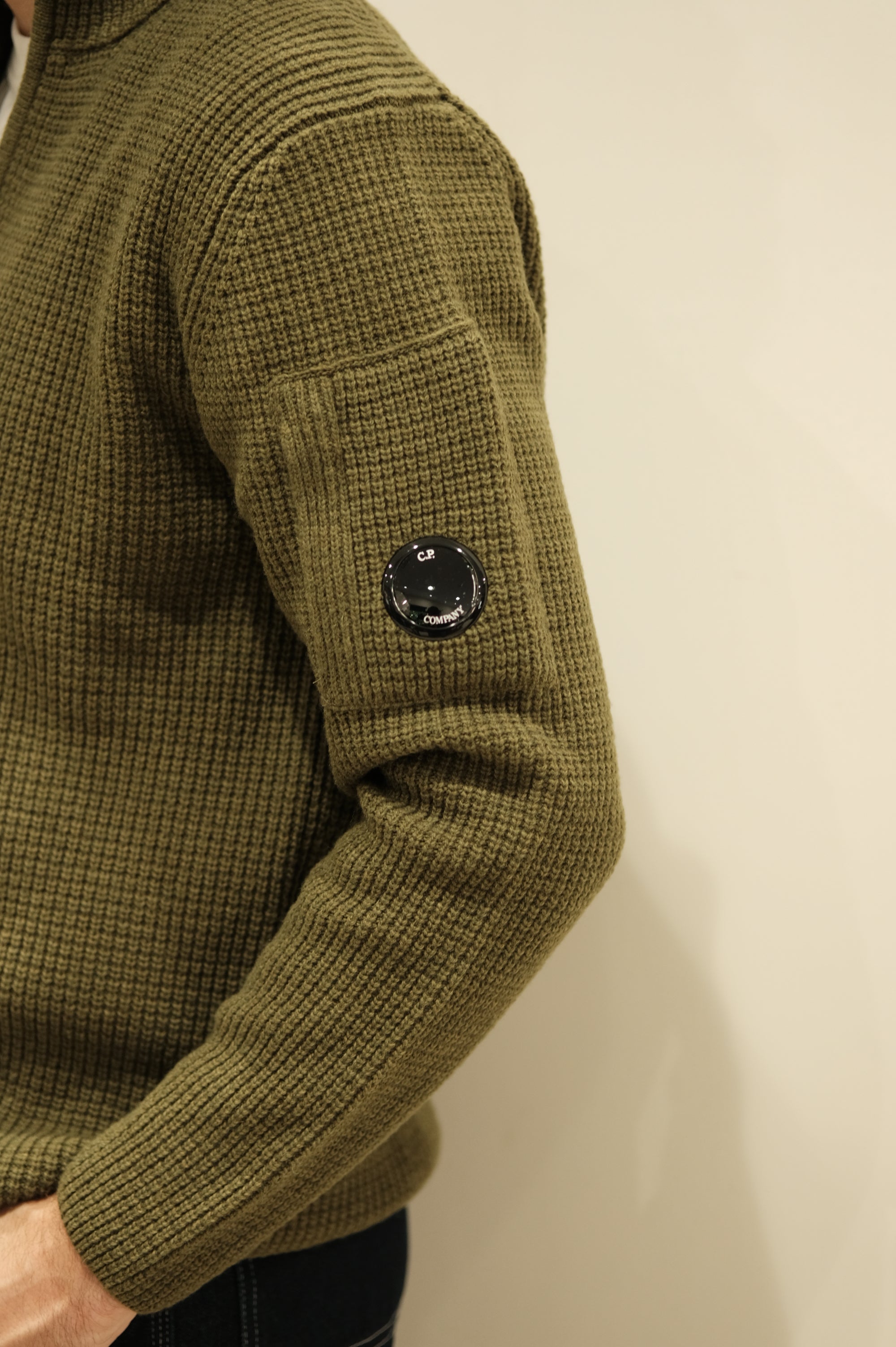 C.P. Company Crew Neck Lambswool GRS Capers