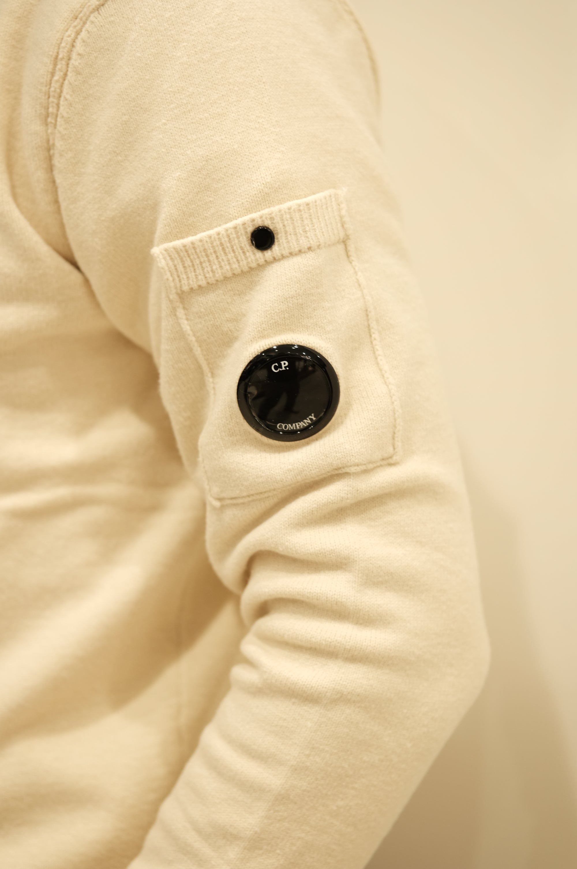 C.P.Company Crewneck Soft Cotton  Pistachio Shell