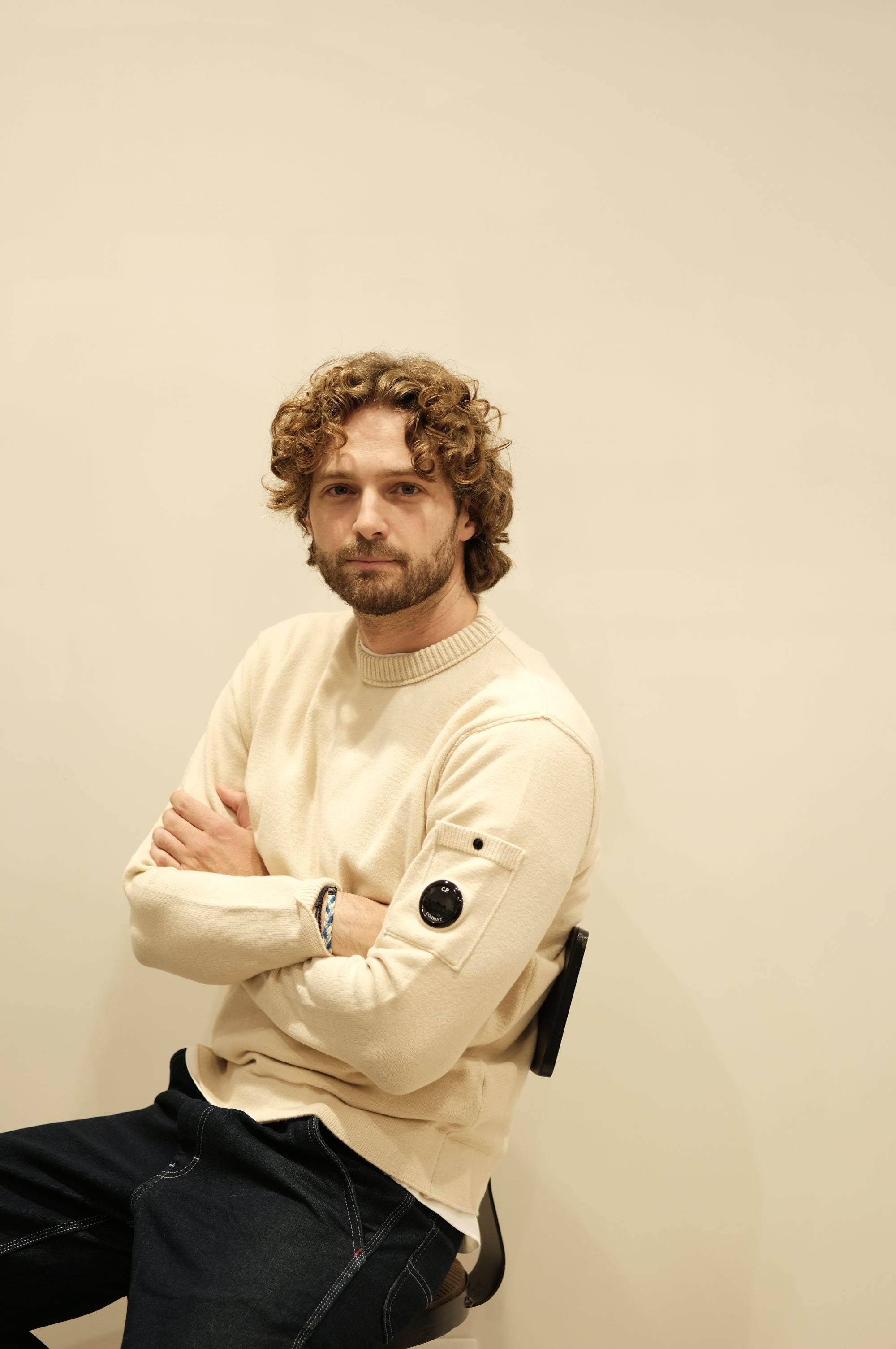 C.P.Company Crewneck Soft Cotton  Pistachio Shell