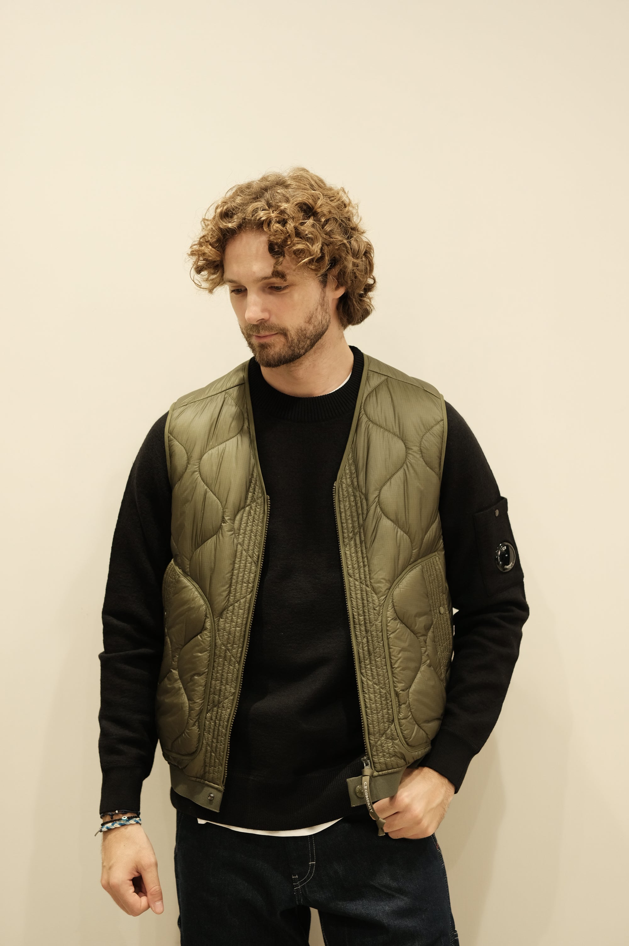 C.P.Company Liner Padded Gilet Capers