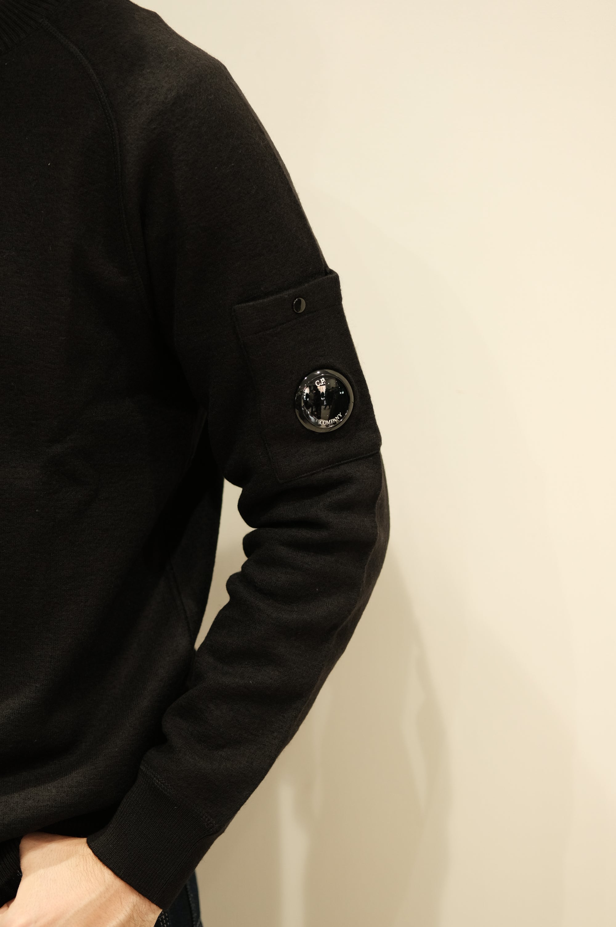 C.P. Company Crewneck Lana Merino Black