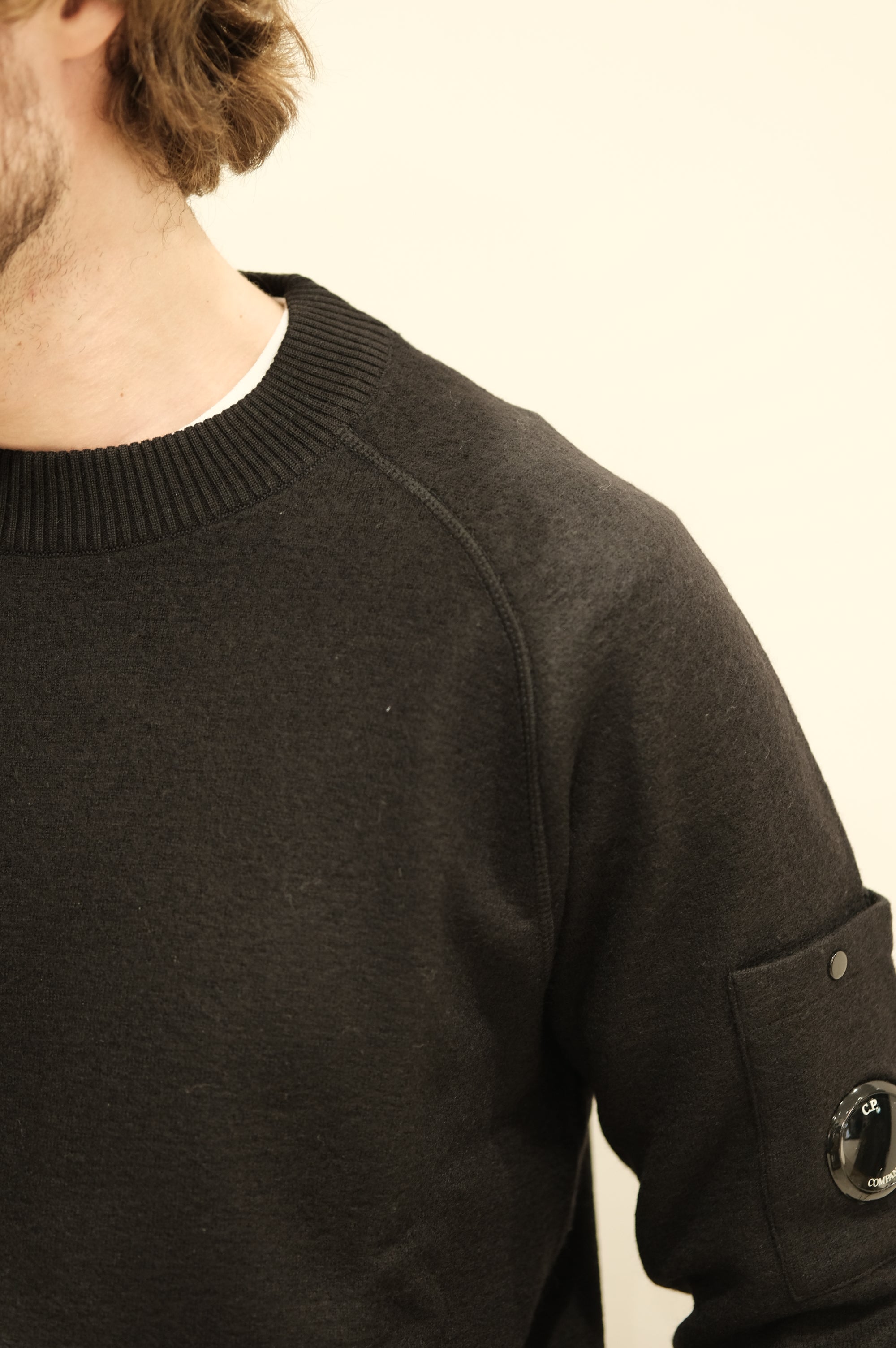 C.P. Company Crewneck Lana Merino Black