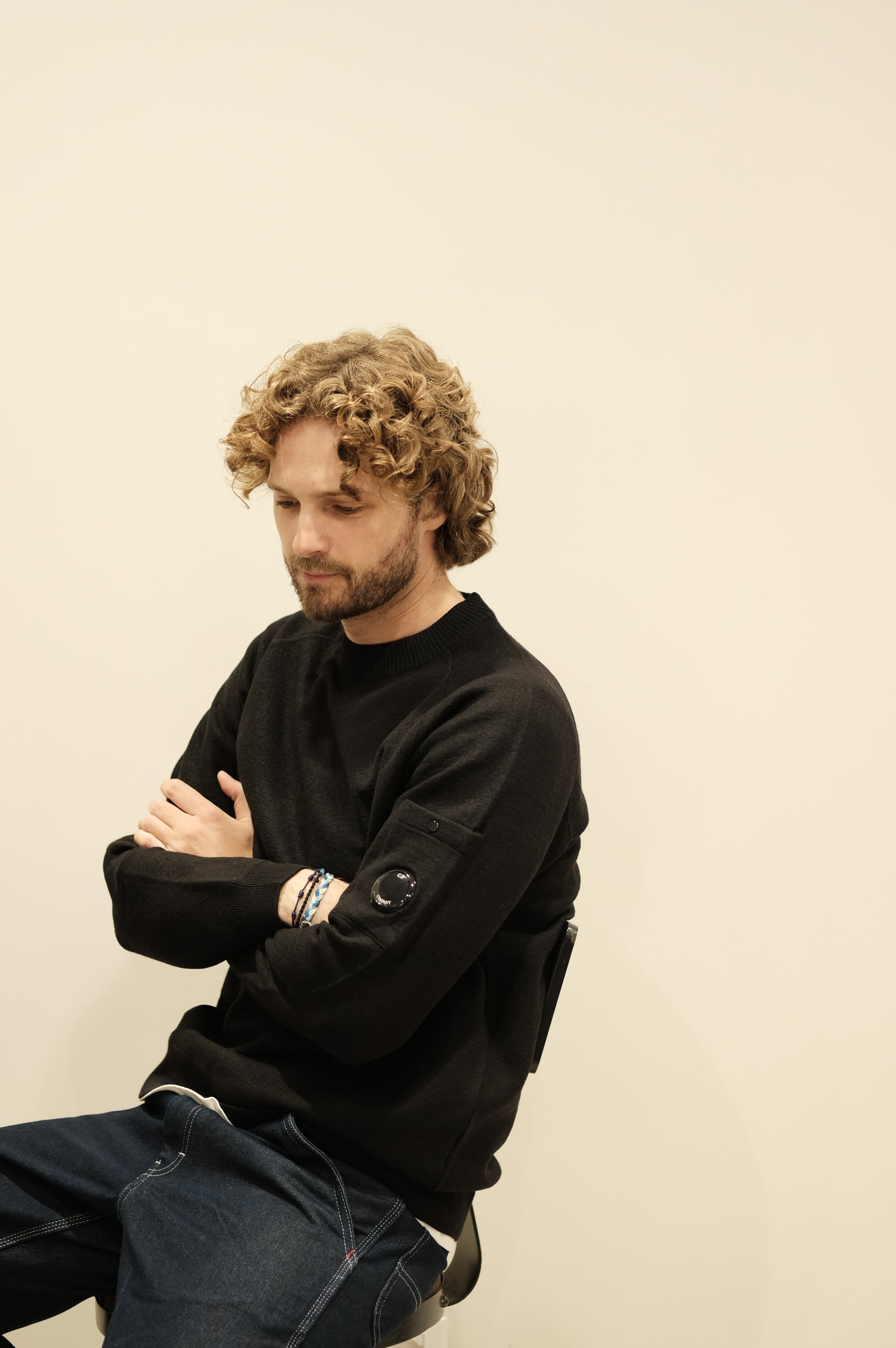 C.P. Company Crewneck Lana Merino Black