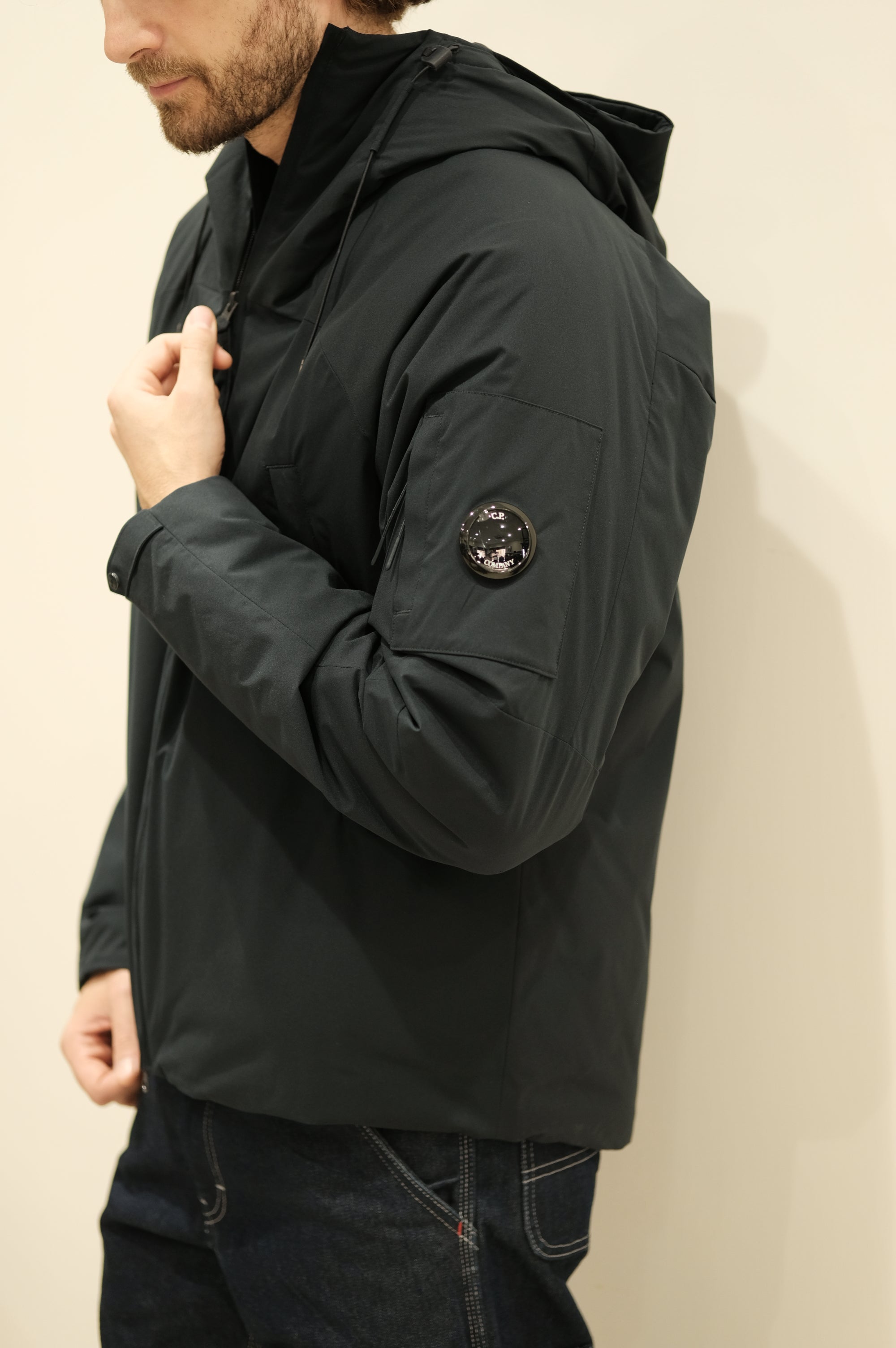 C.P.Company Pro-Tek Hooded Padded Jacket Total Eclipse