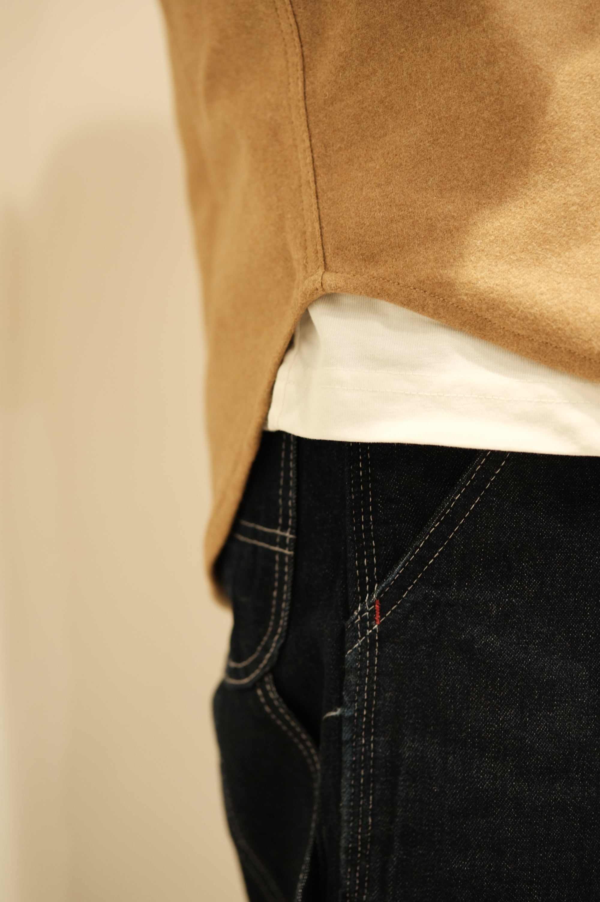 Fortela Pasadena Wool Texan Shirt Camel