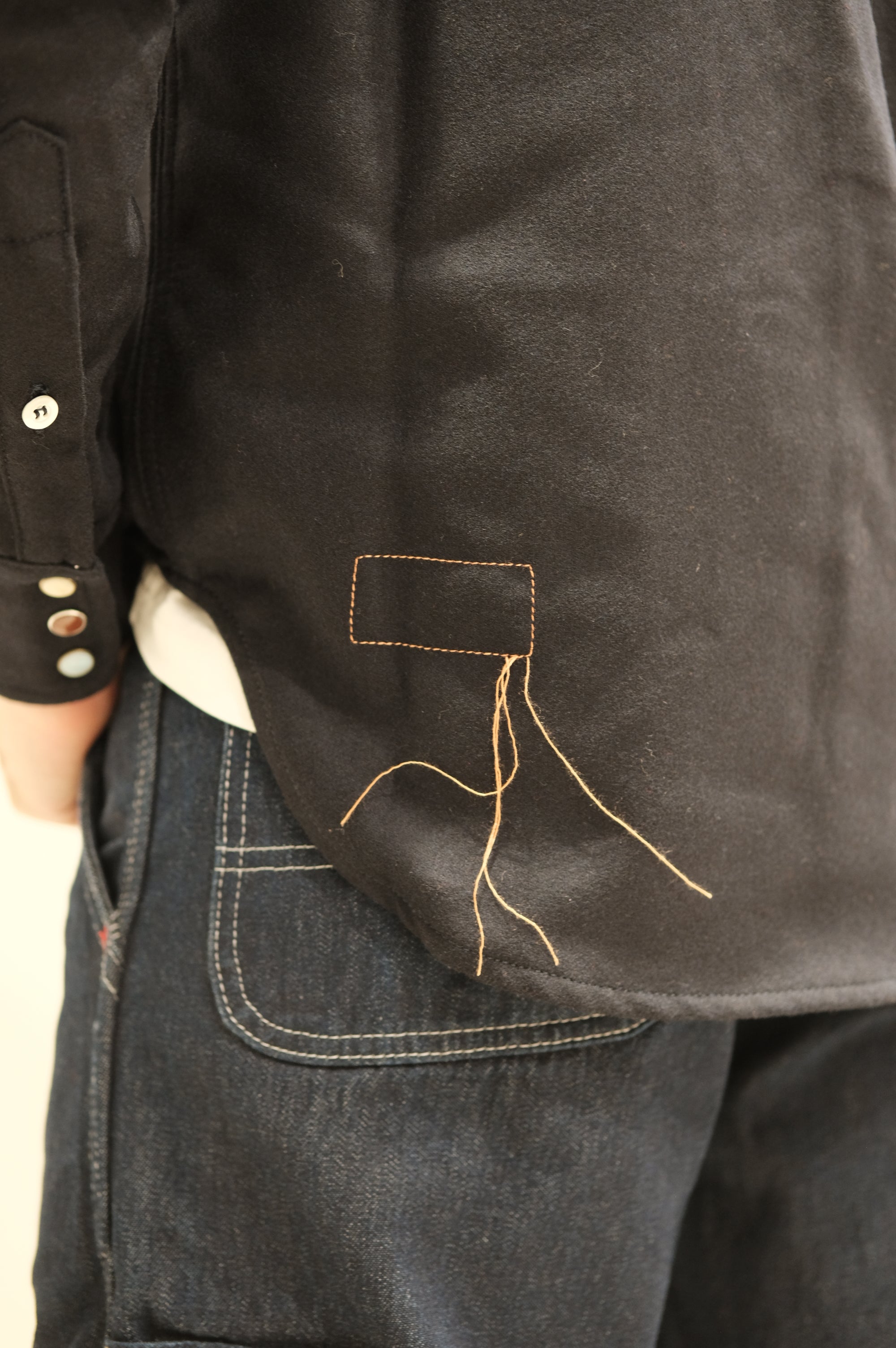 Fortela Pasadena Wool Texan Shirt Blue