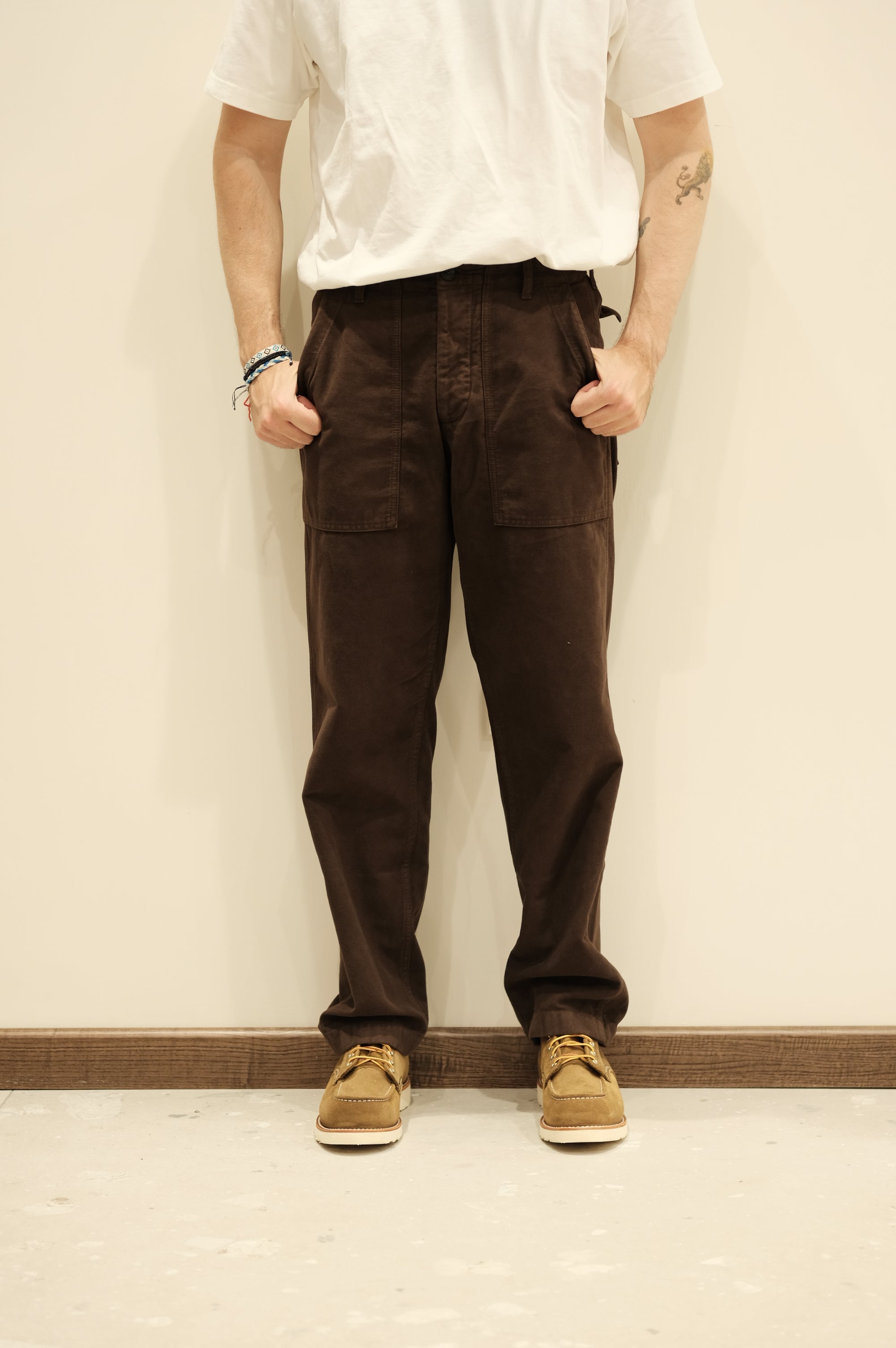 Fortela Pantalone Fatigue Moleskin Dark Brown
