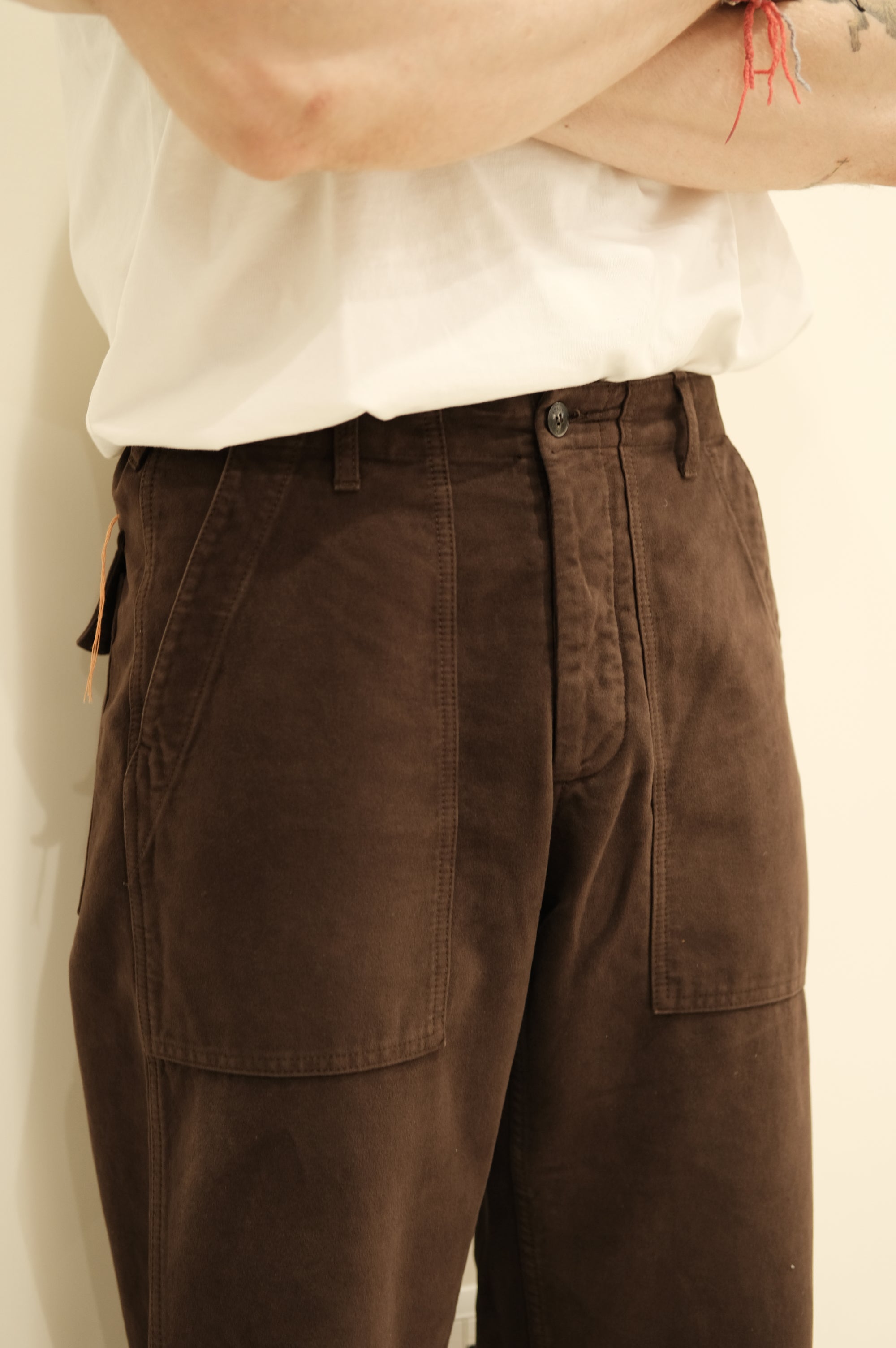 Fortela Pantalone Fatigue Moleskin Dark Brown