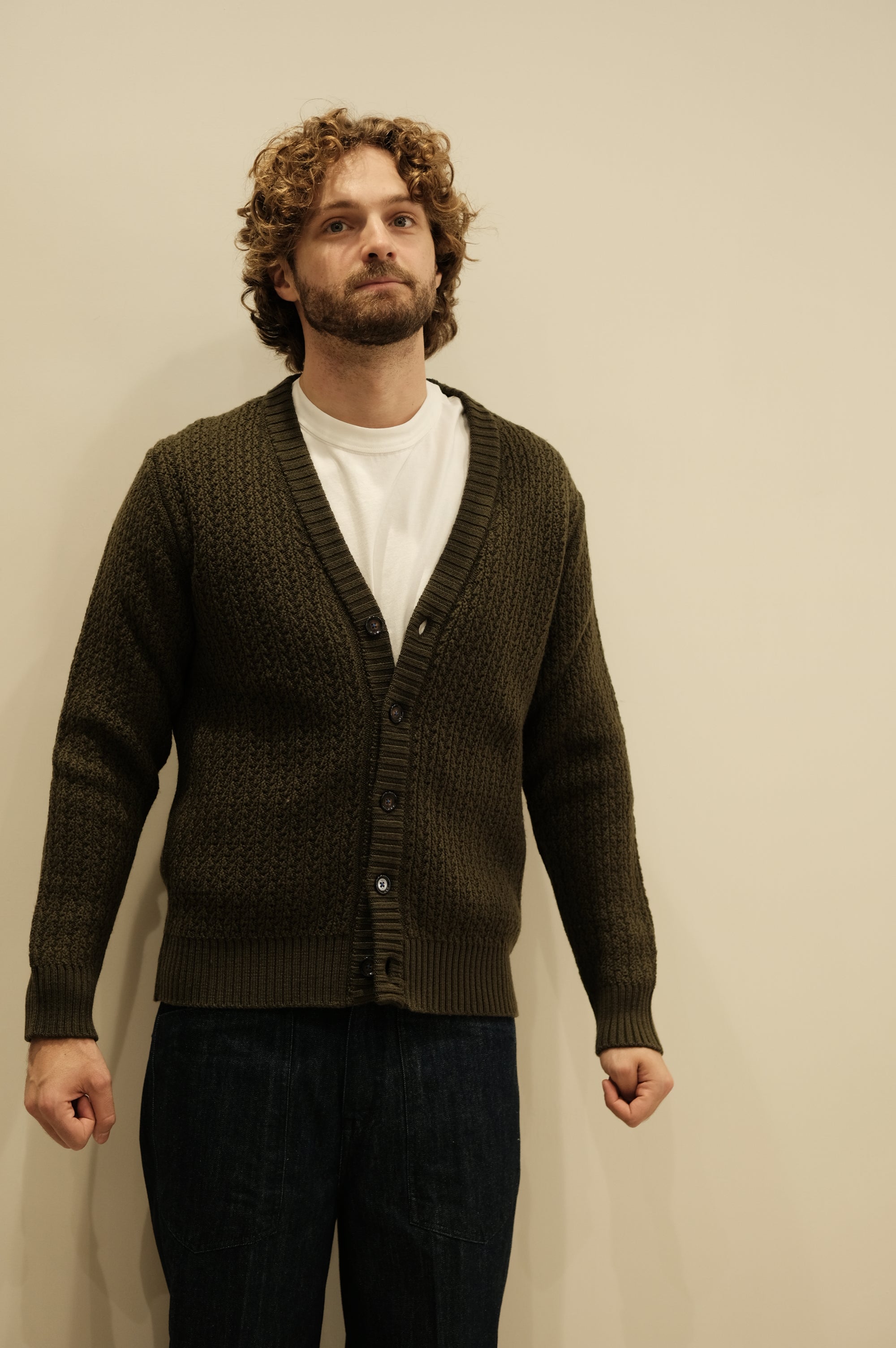 Gallia Cardigan Bukowsky Military Green