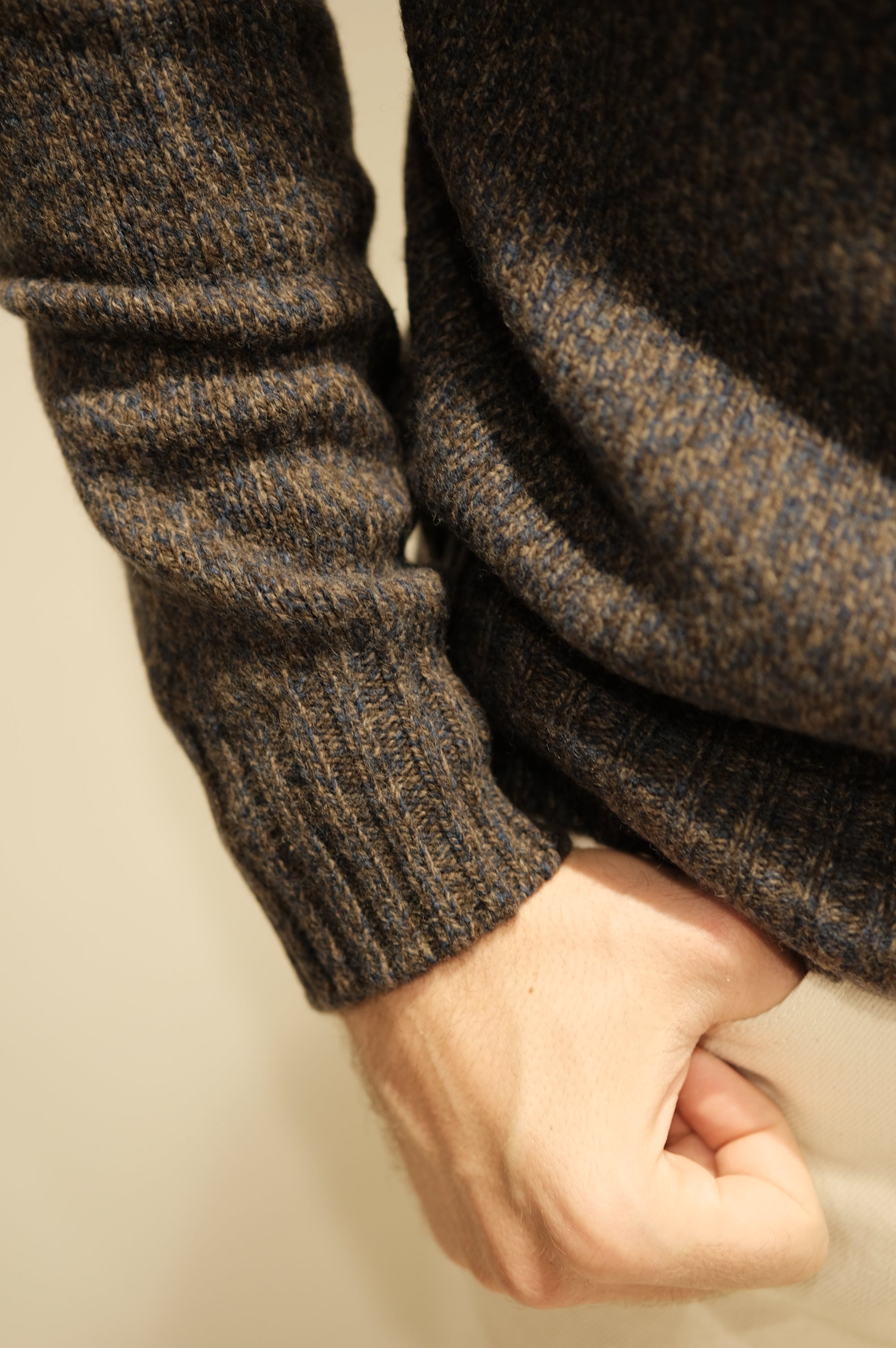Gaffi & Co. Cardigan Moulinè St. Michael Blu/Moro