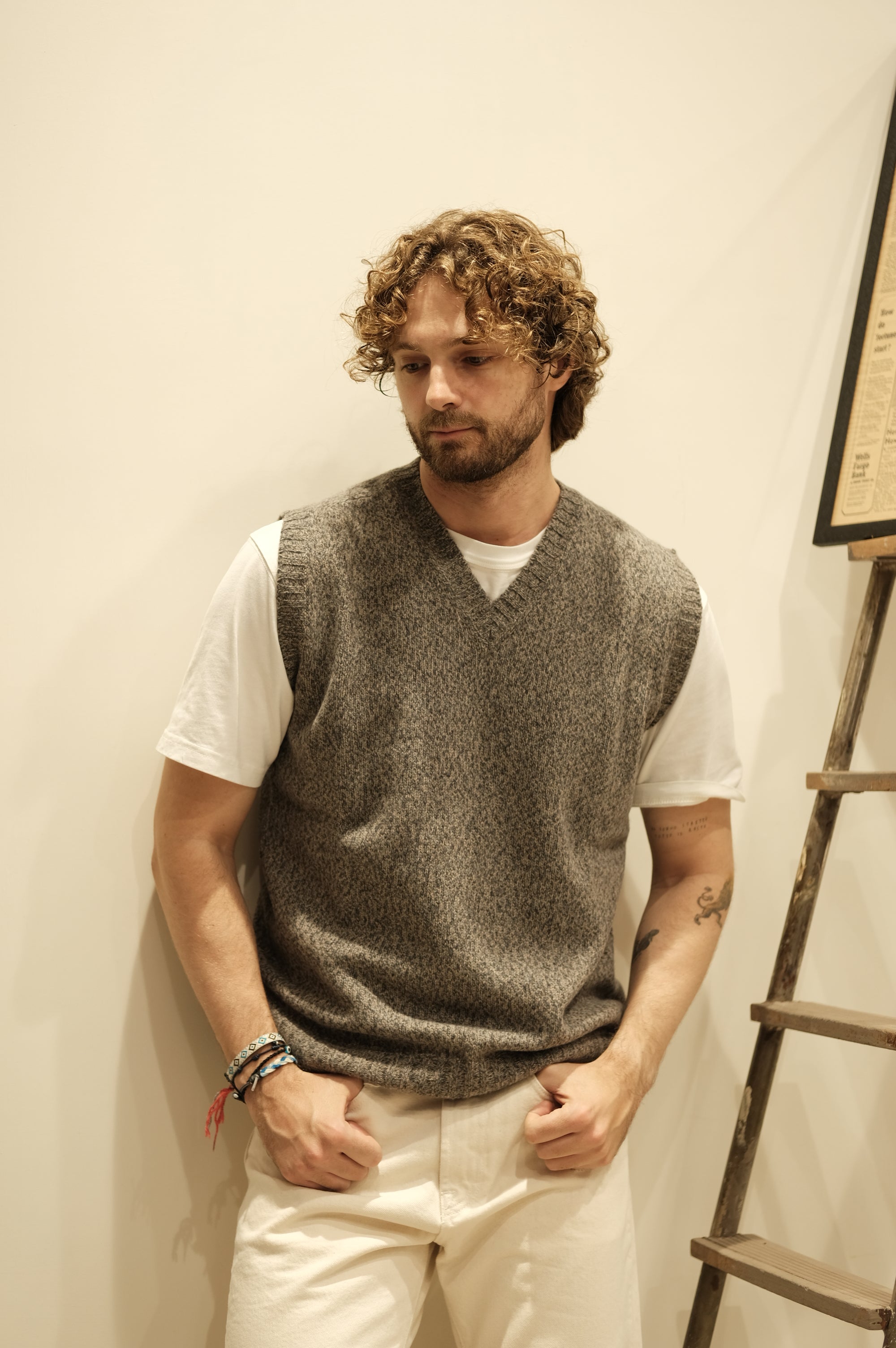 Gaffi & Co. Gilet Moulinè St.Michael Tortora