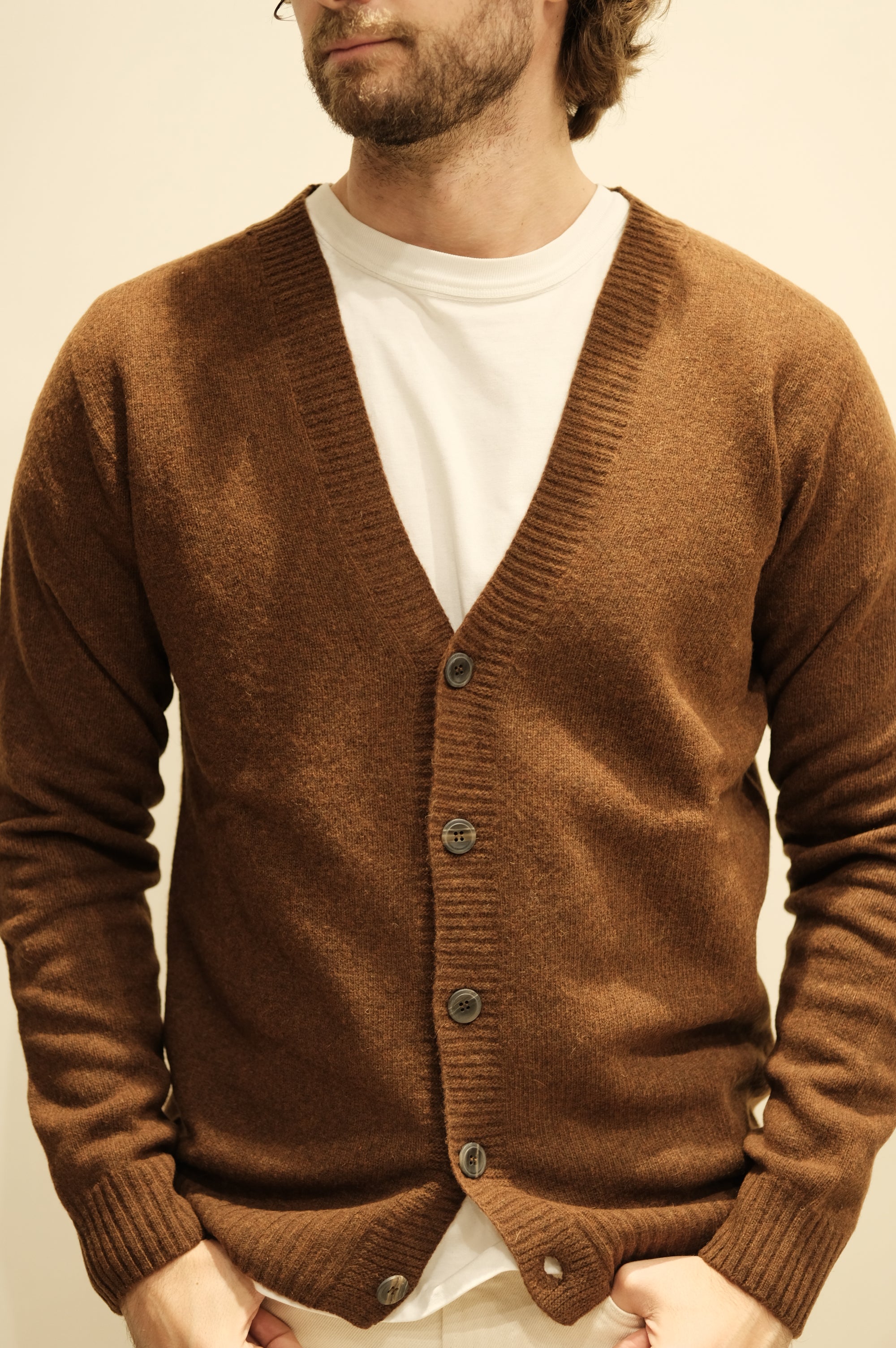 Gaffi & Co. Cardigan Dublino Tabacco