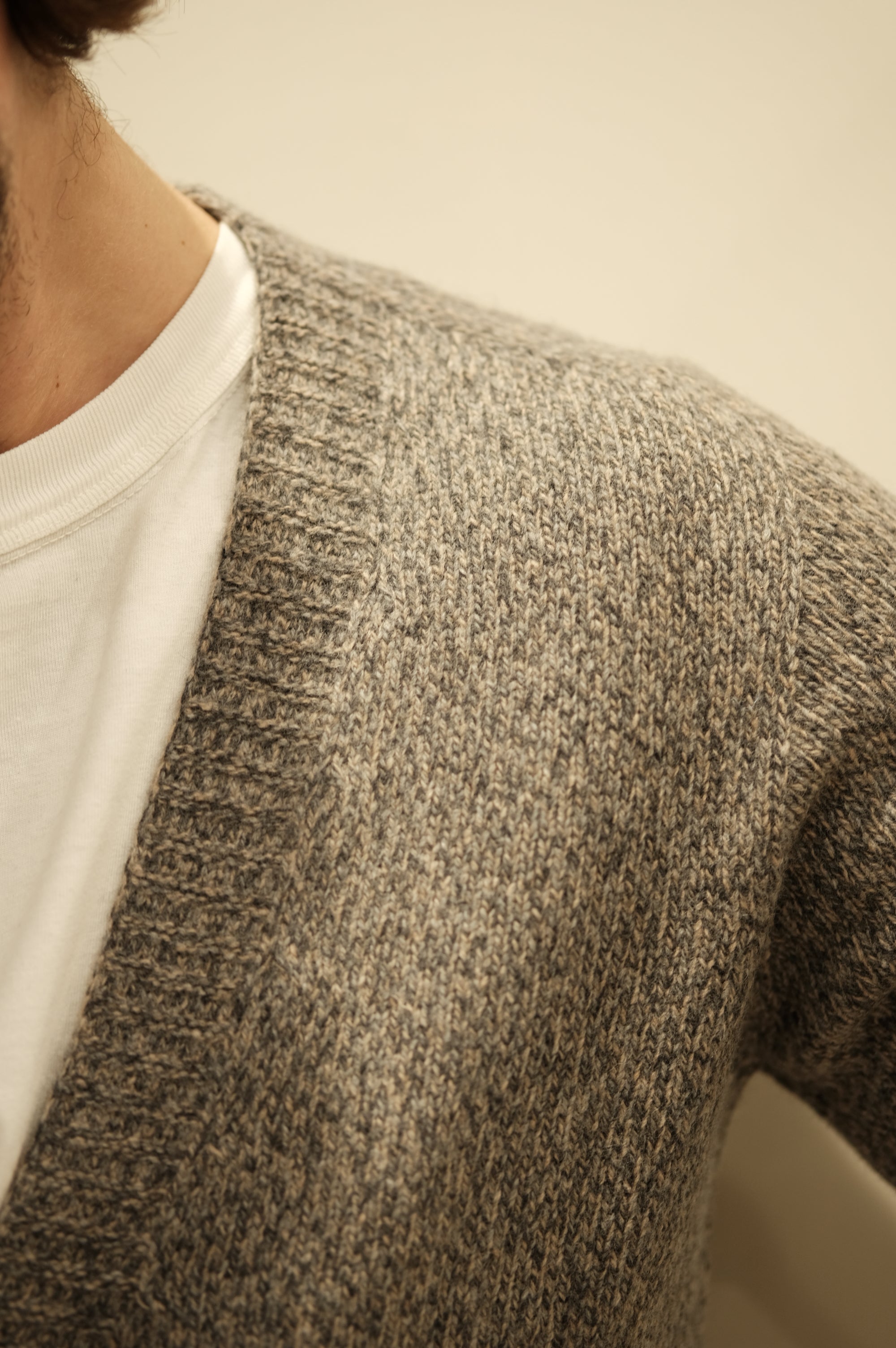 Gaffi & Co. Cardigan Moulinè St.Michael Tortora