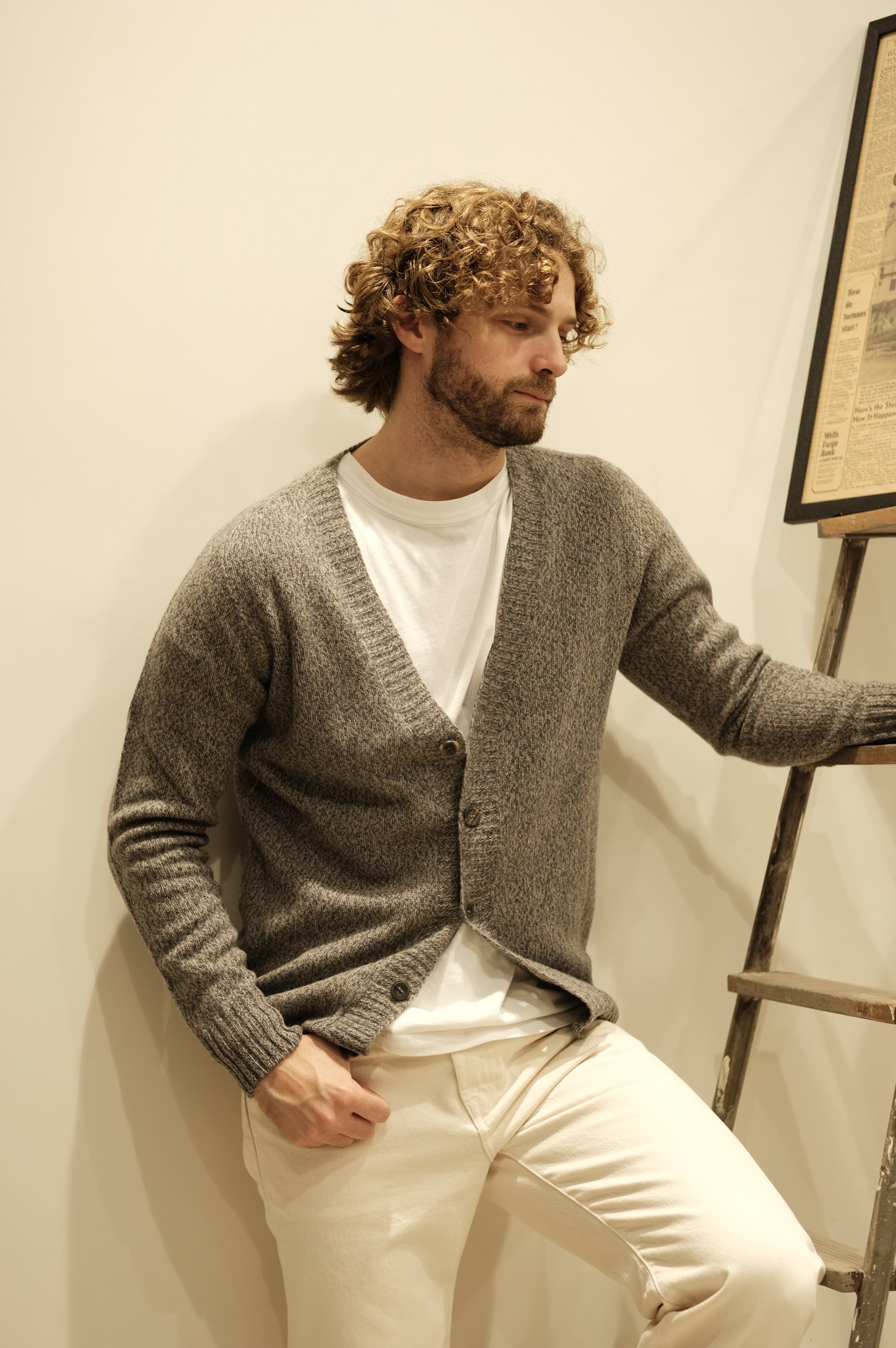 Gaffi & Co. Cardigan Moulinè St.Michael Tortora