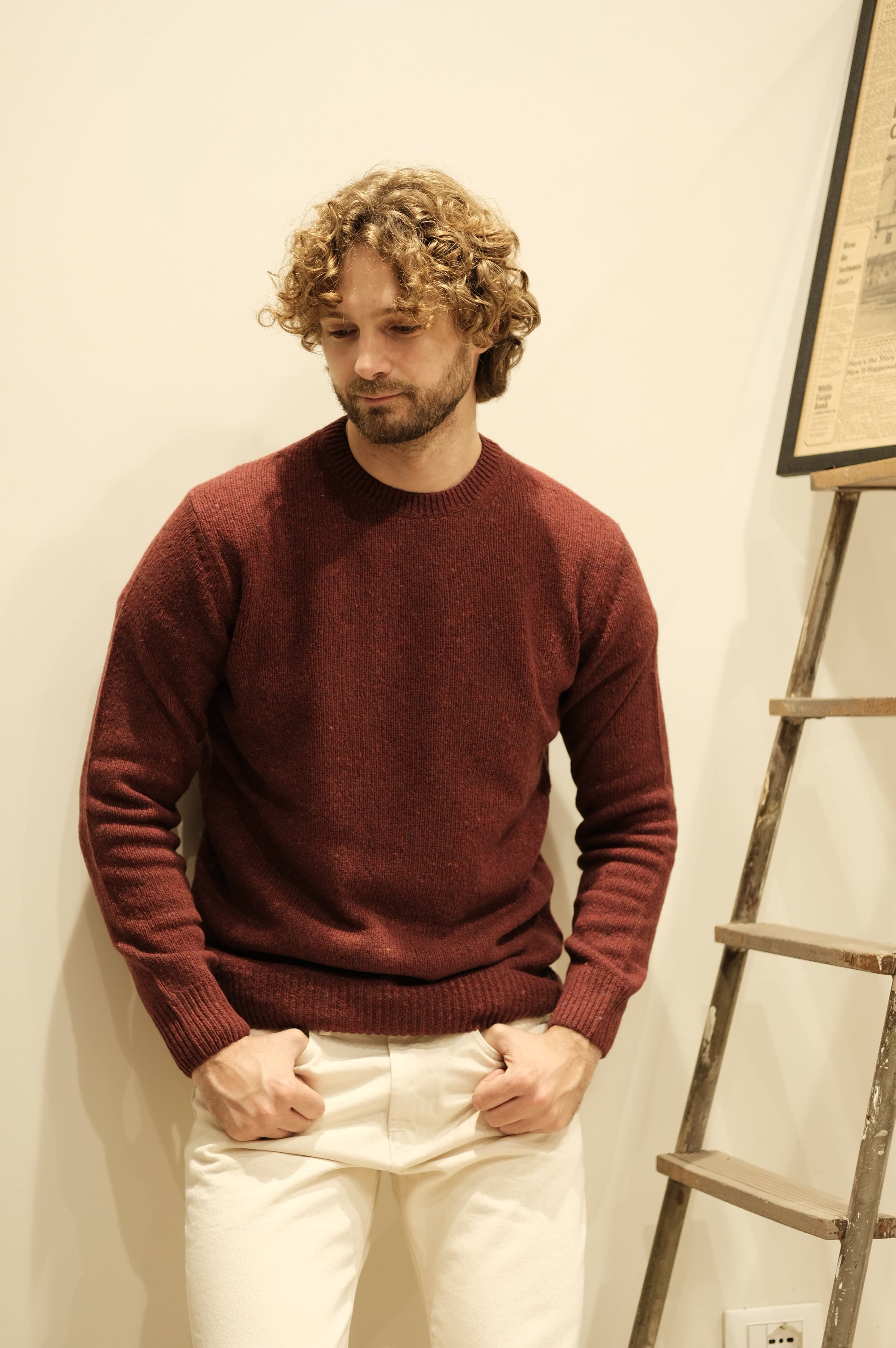 Gaffi & Co. Maglia Girocollo Ottawa Borgogna
