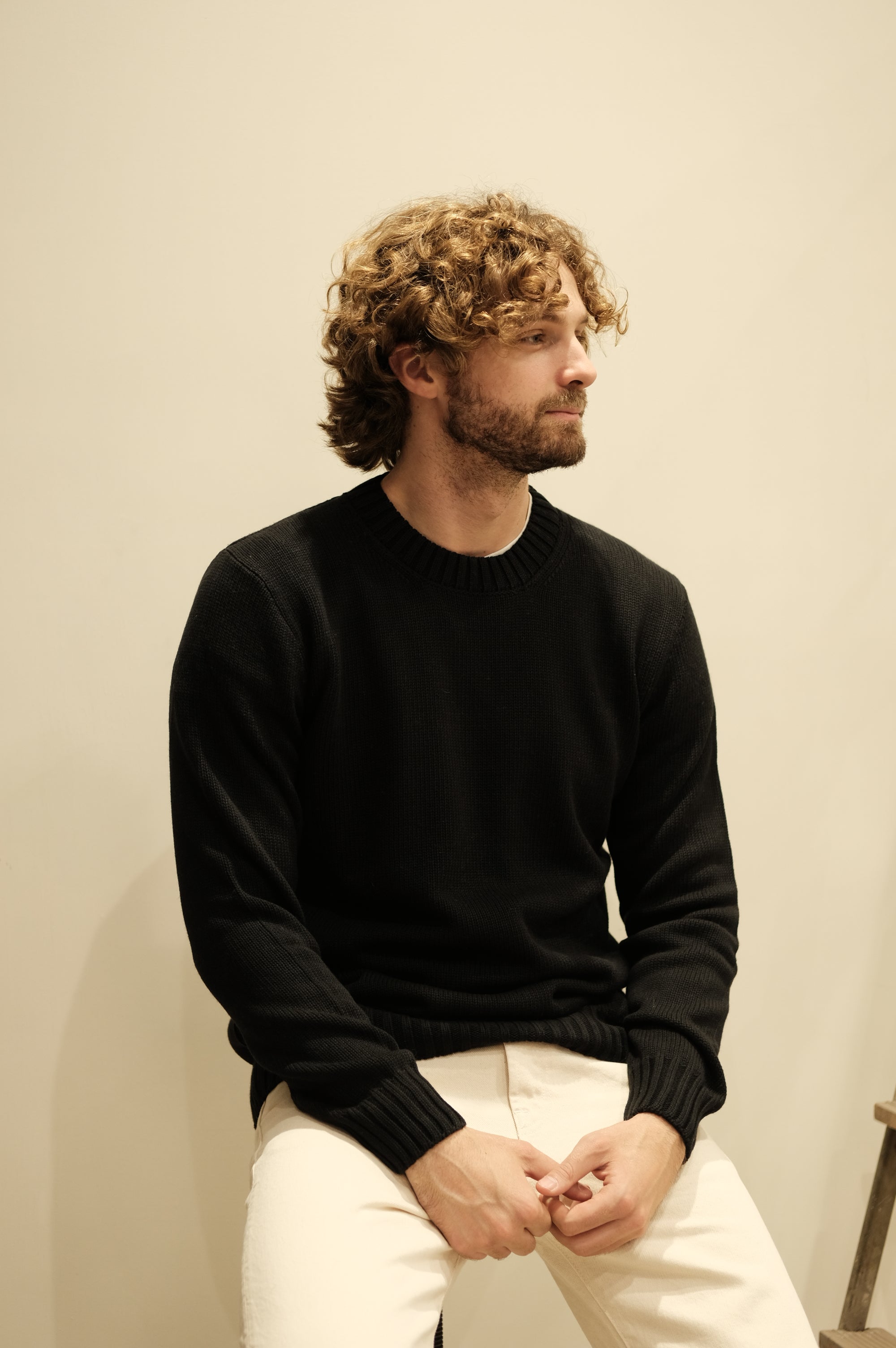 Gaffi & Co. Maglia Girocollo Cotone Hampton Nero