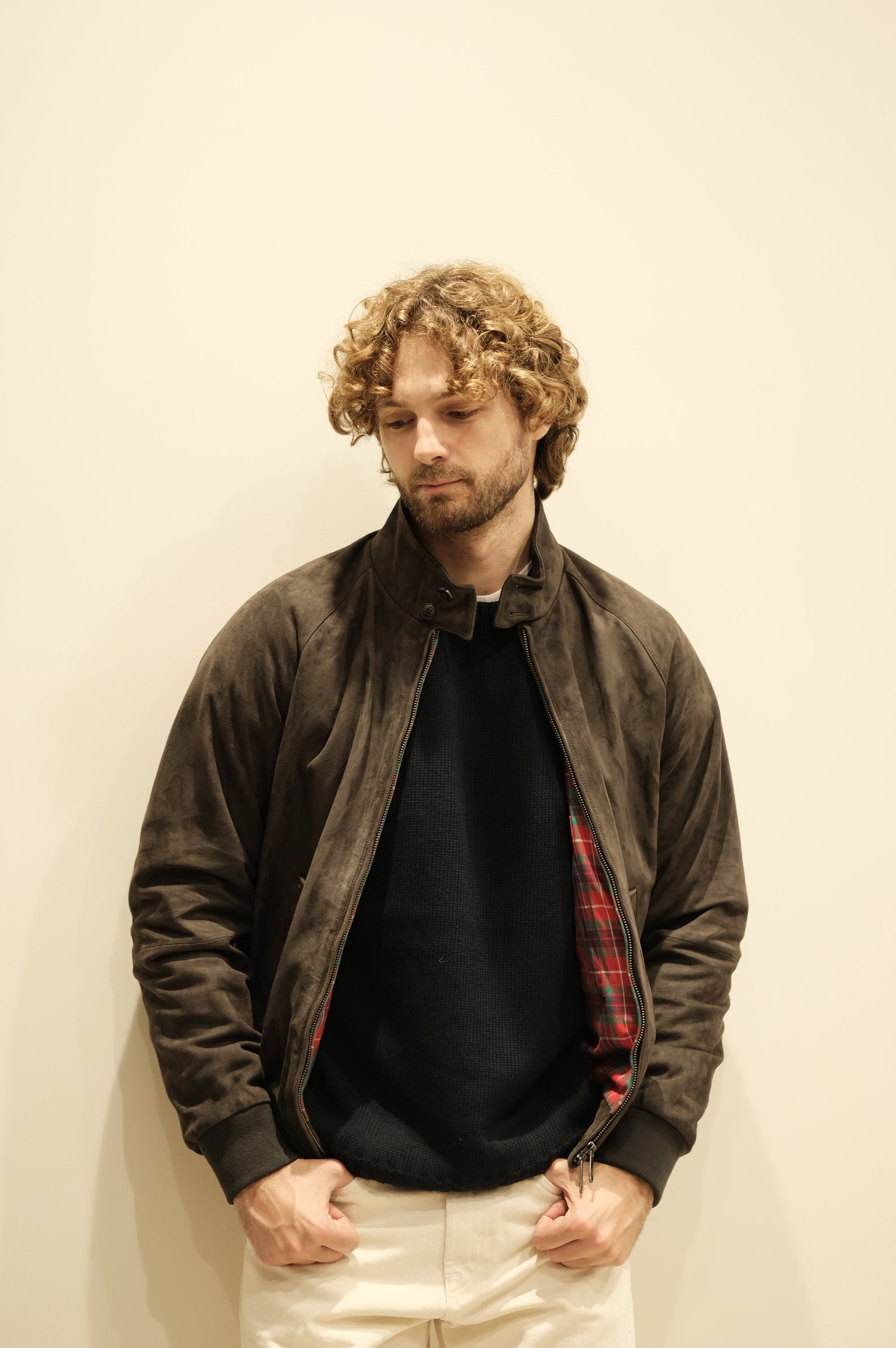Baracuta G9 Suede December sky