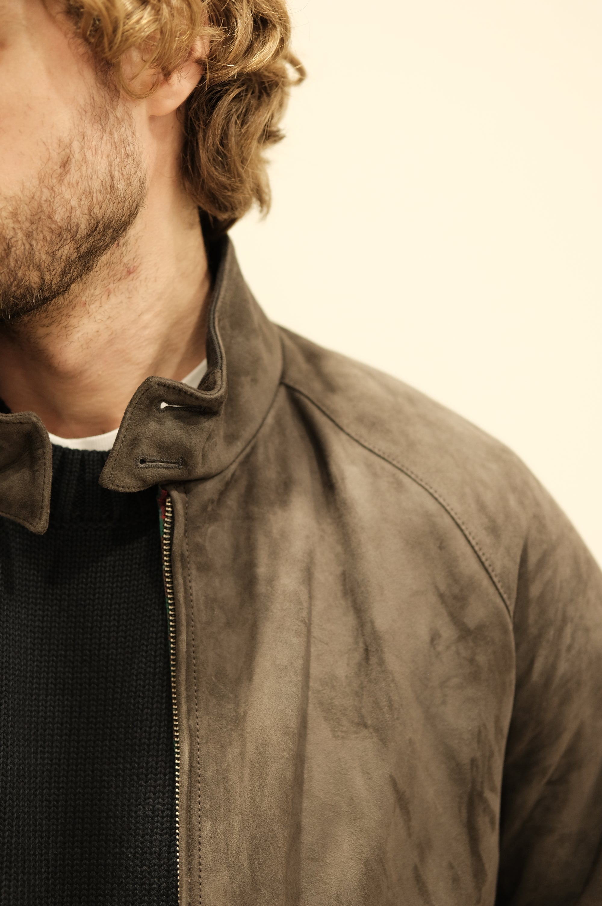 Baracuta G9 Suede December sky