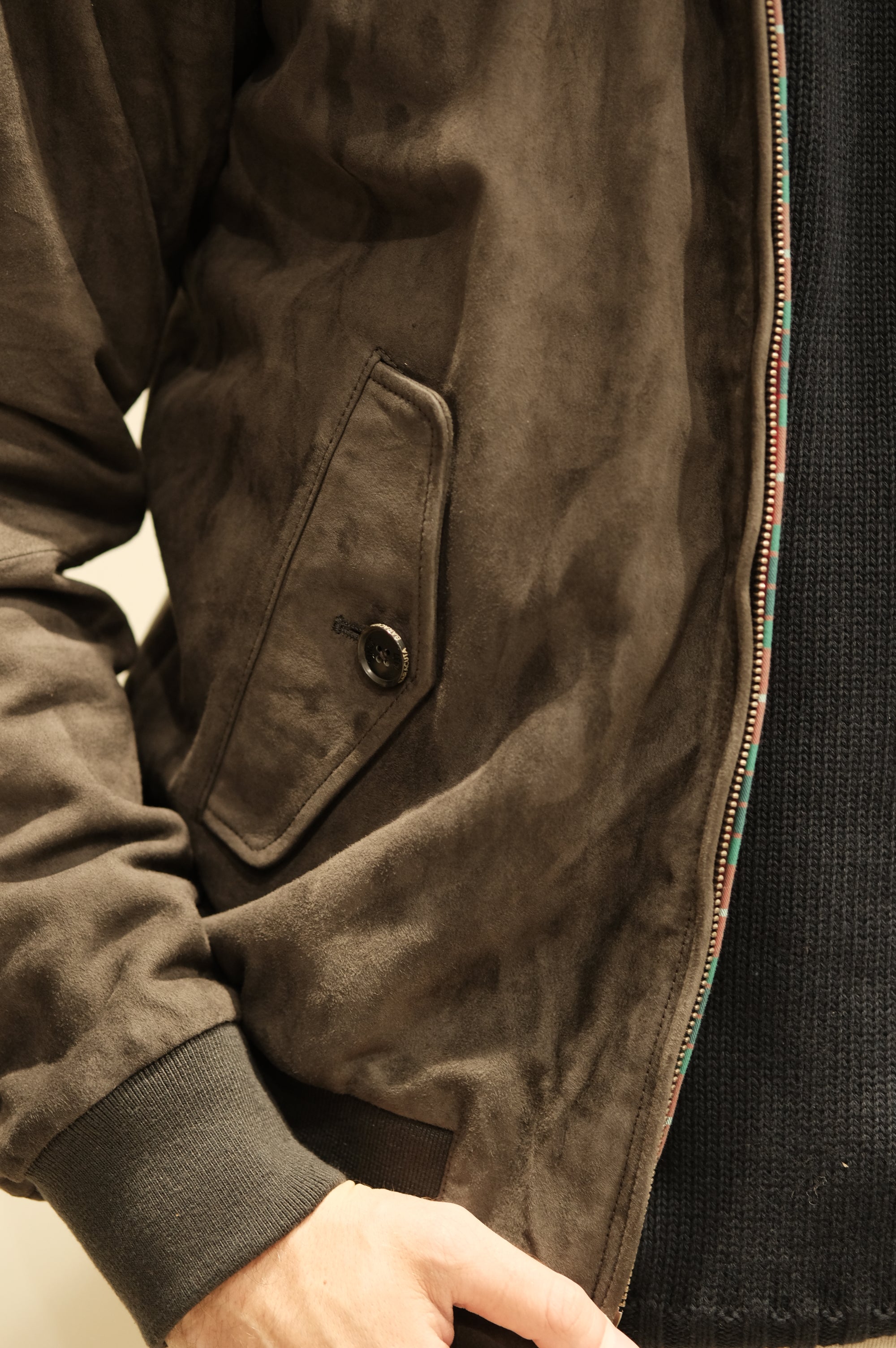 Baracuta G9 Suede December sky