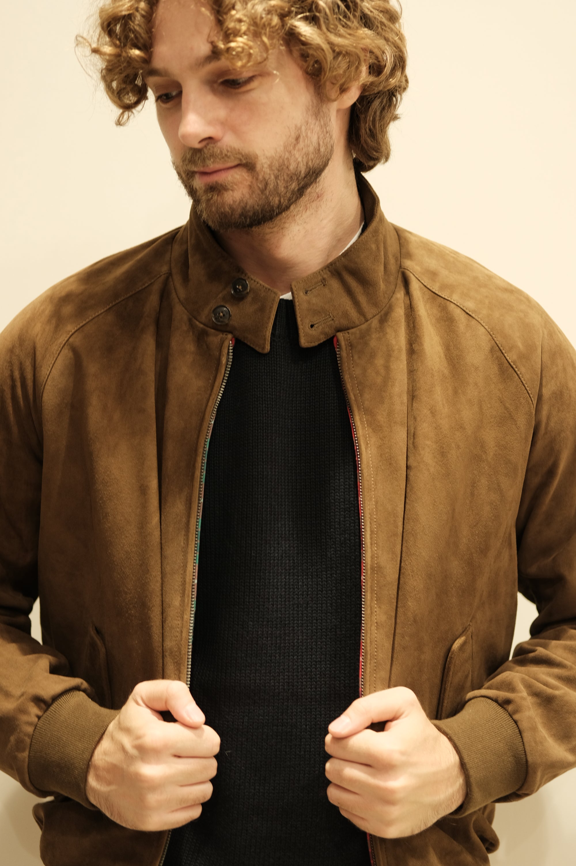 Baracuta G9 Suede Dark Olive