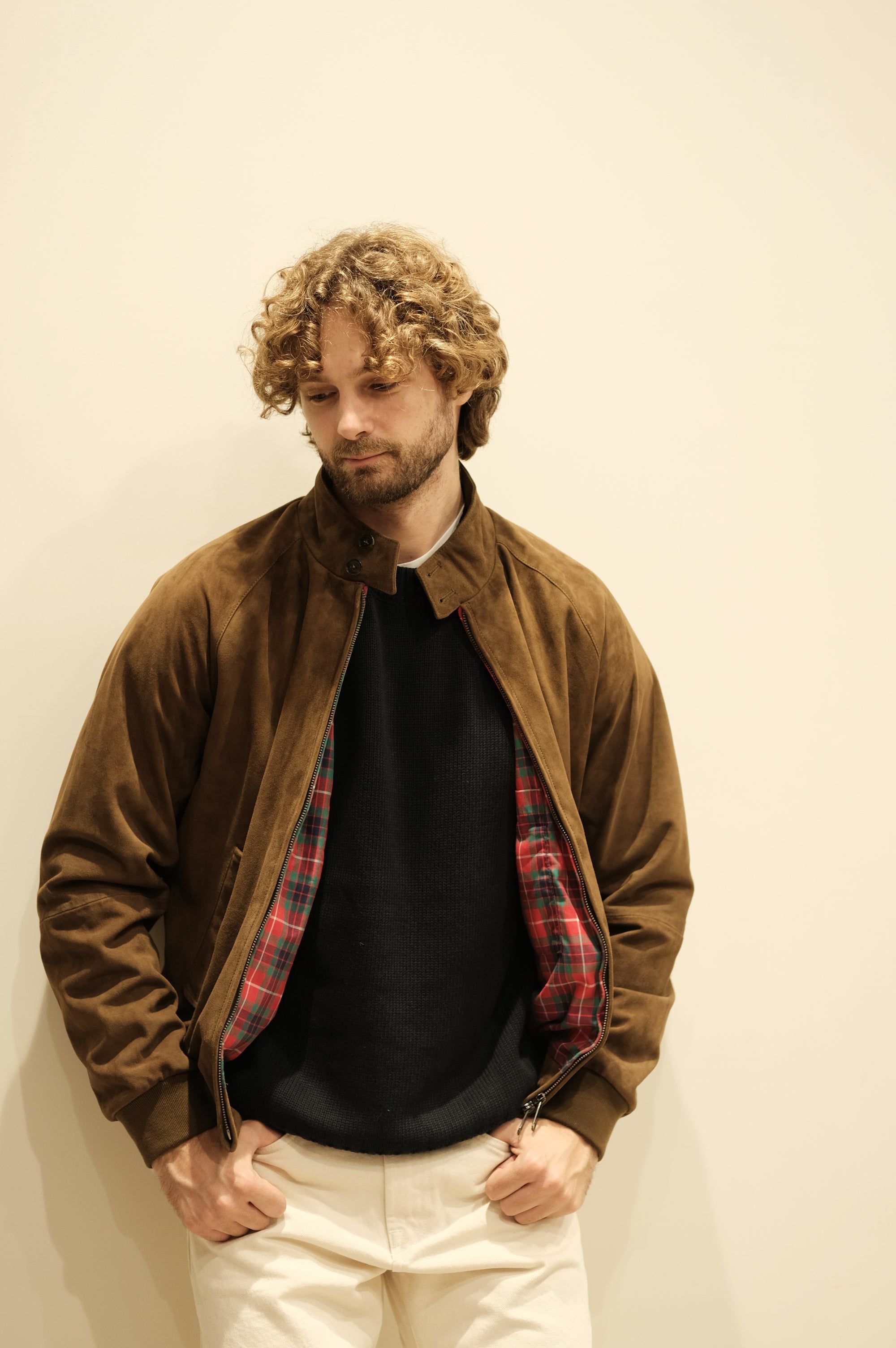 Baracuta G9 Suede Dark Olive