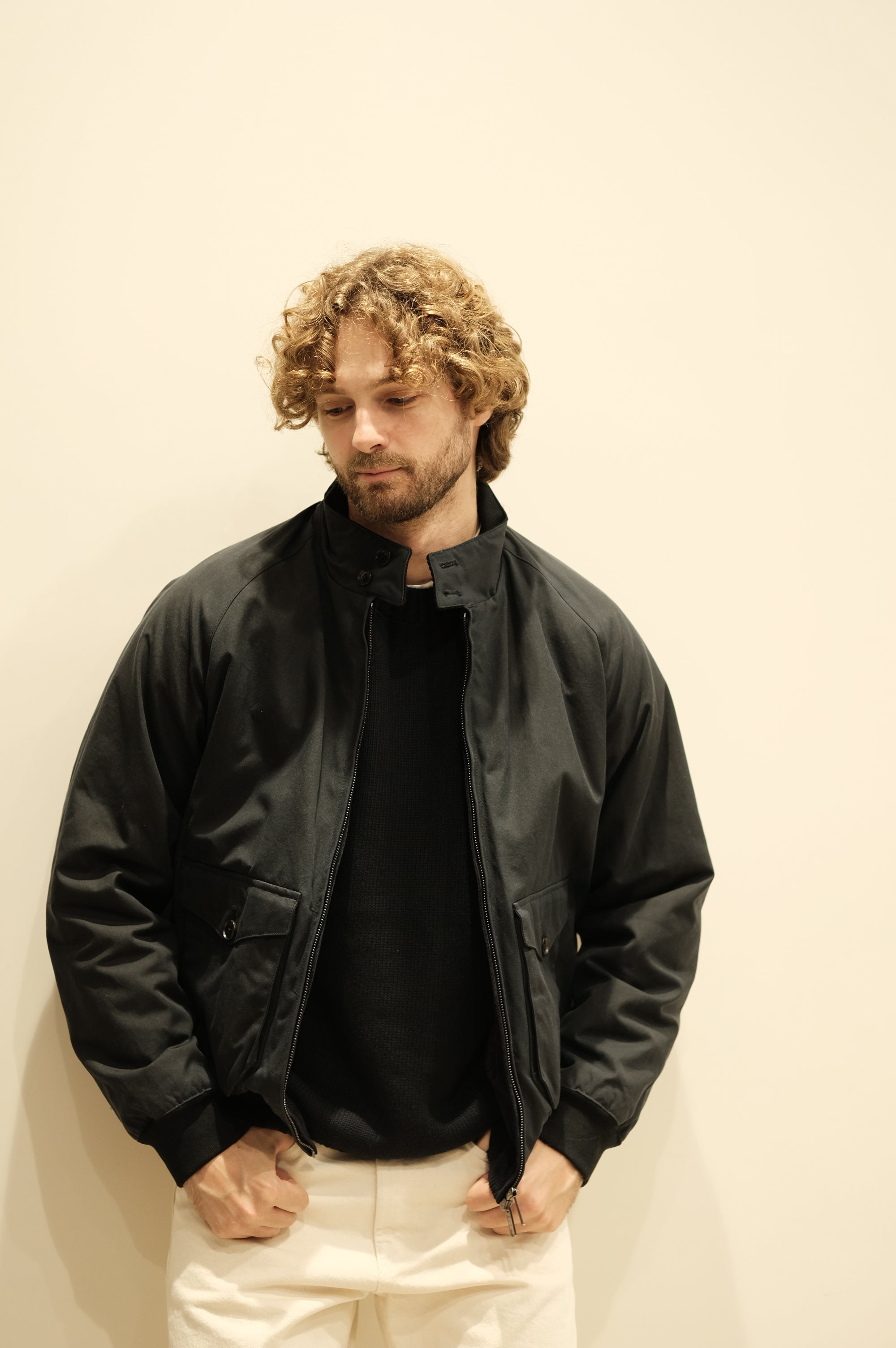 Baracuta Waxed G9 Pocket Dark Navy