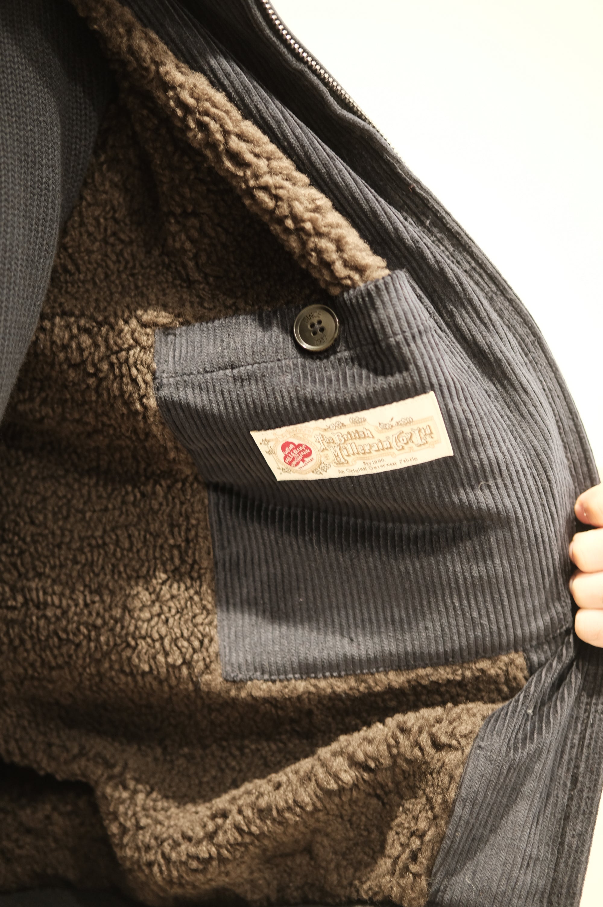 Baracuta Waxed G9 Pocket Dark Navy