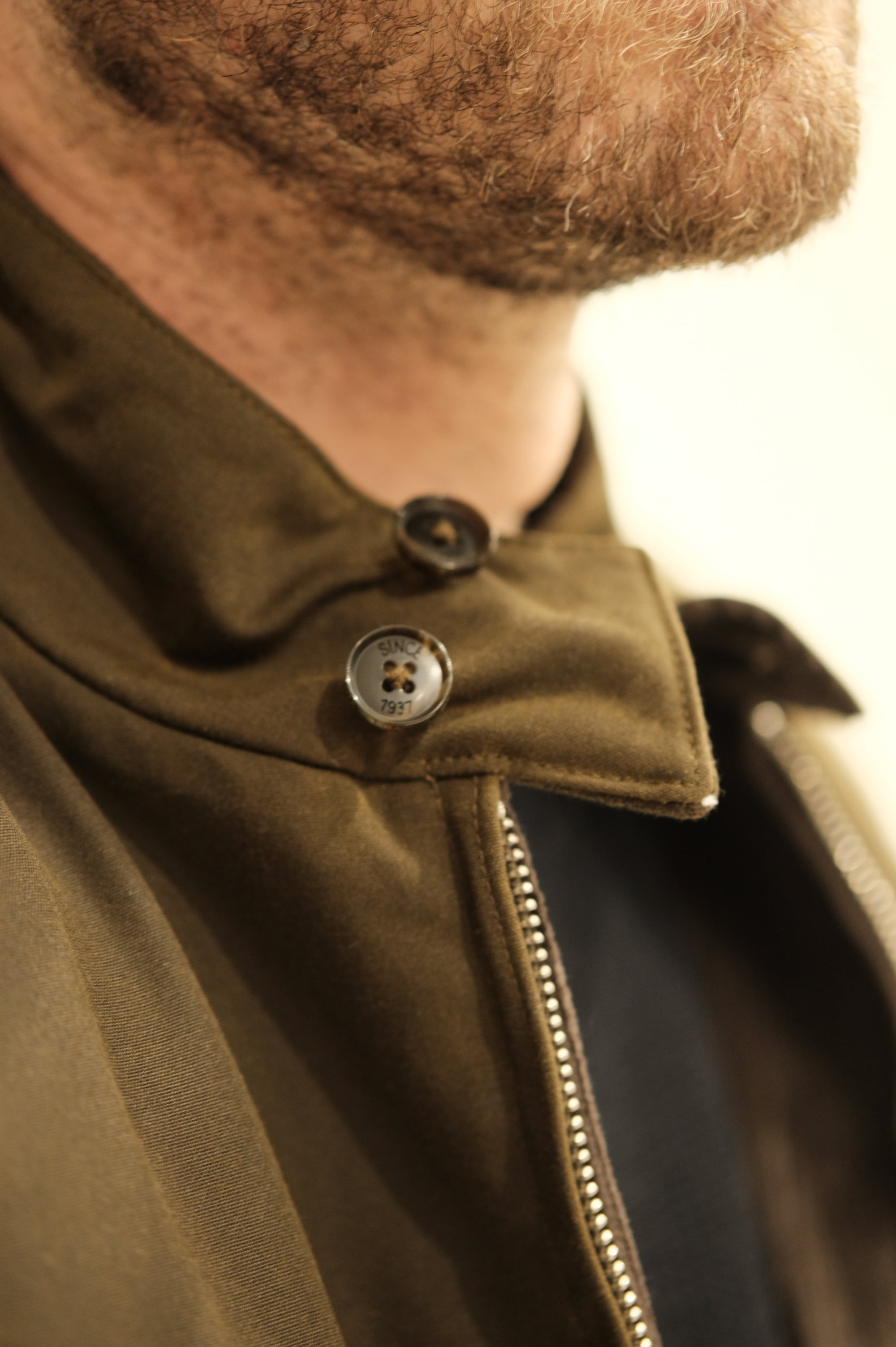 Baracuta Waxed G9 Pocket Deep Moss