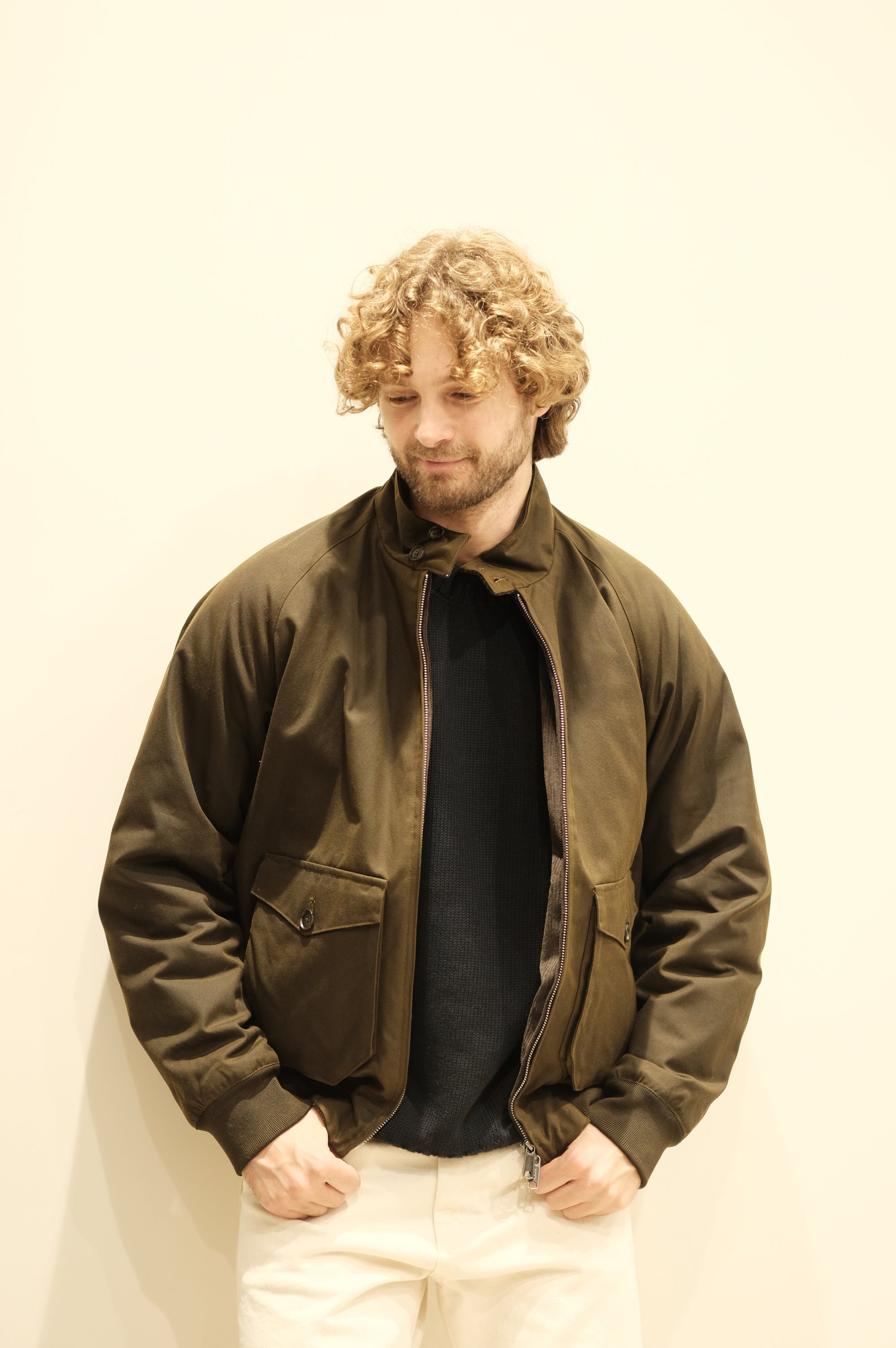 Baracuta Waxed G9 Pocket Deep Moss