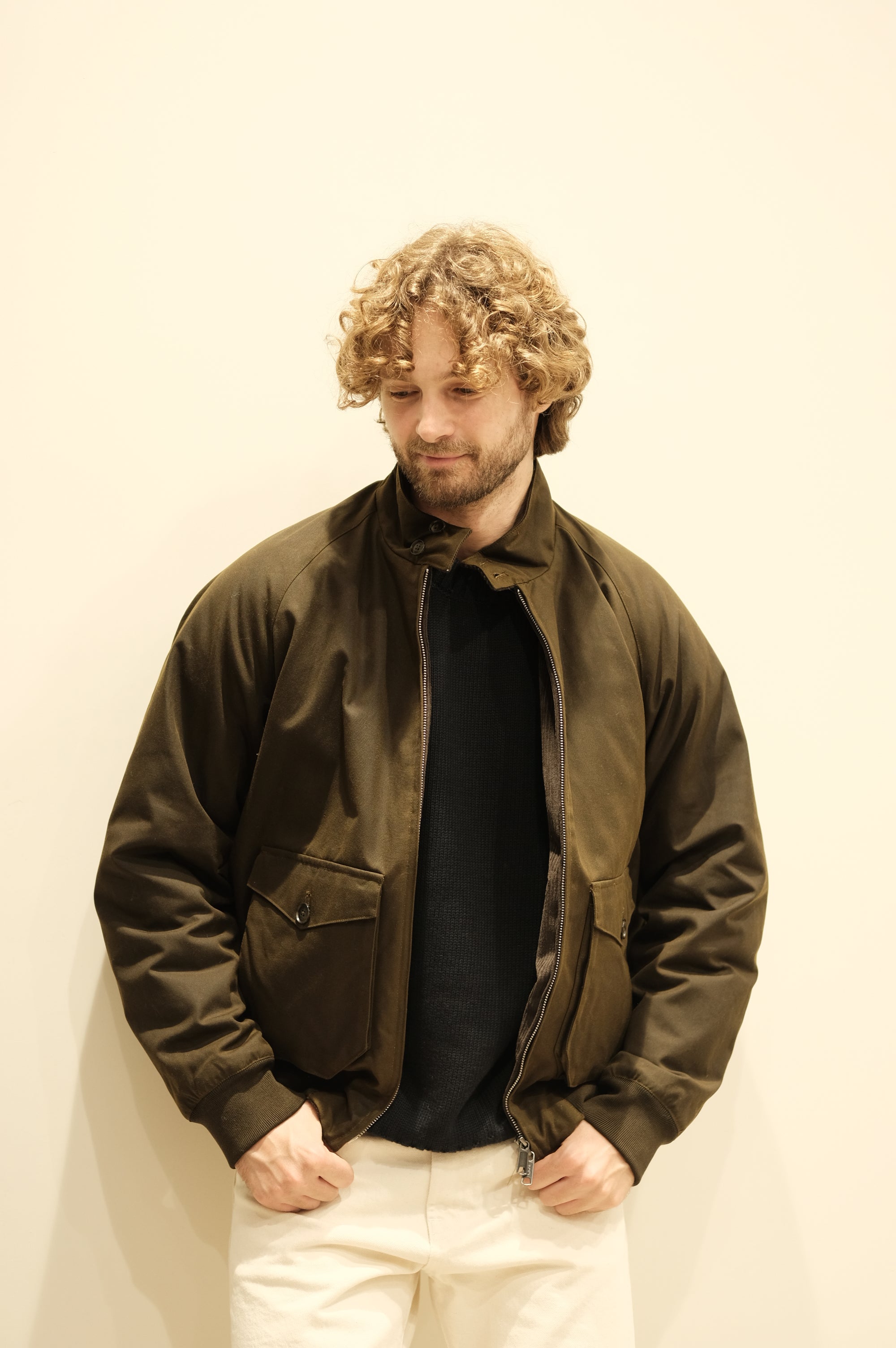 Baracuta Waxed G9 Pocket Deep Moss