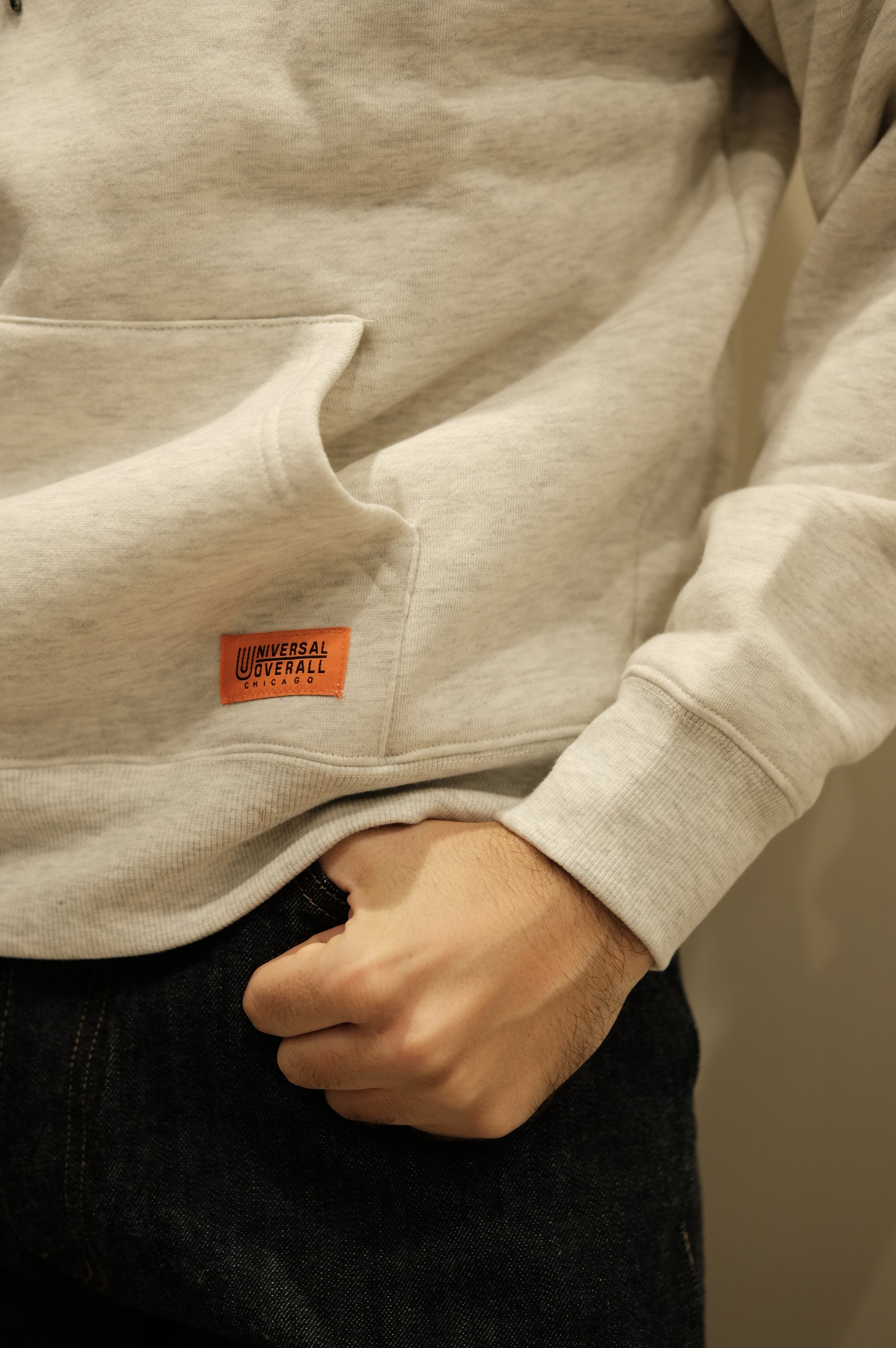 Universal Overall Sweat Hoodie Oat Grey