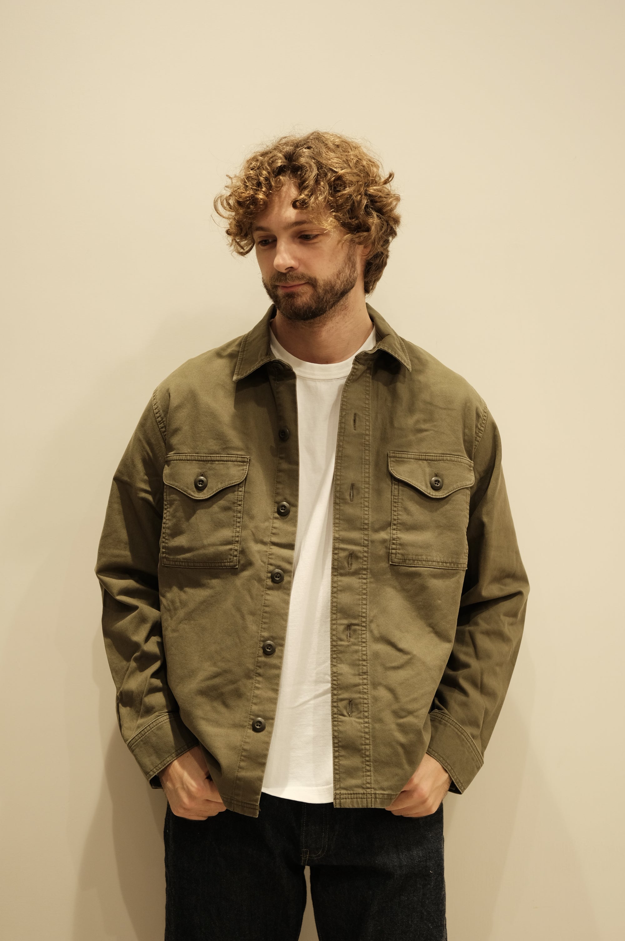 Filson Clarckston Jas-Shirt Brushed Sateen Surplus Green