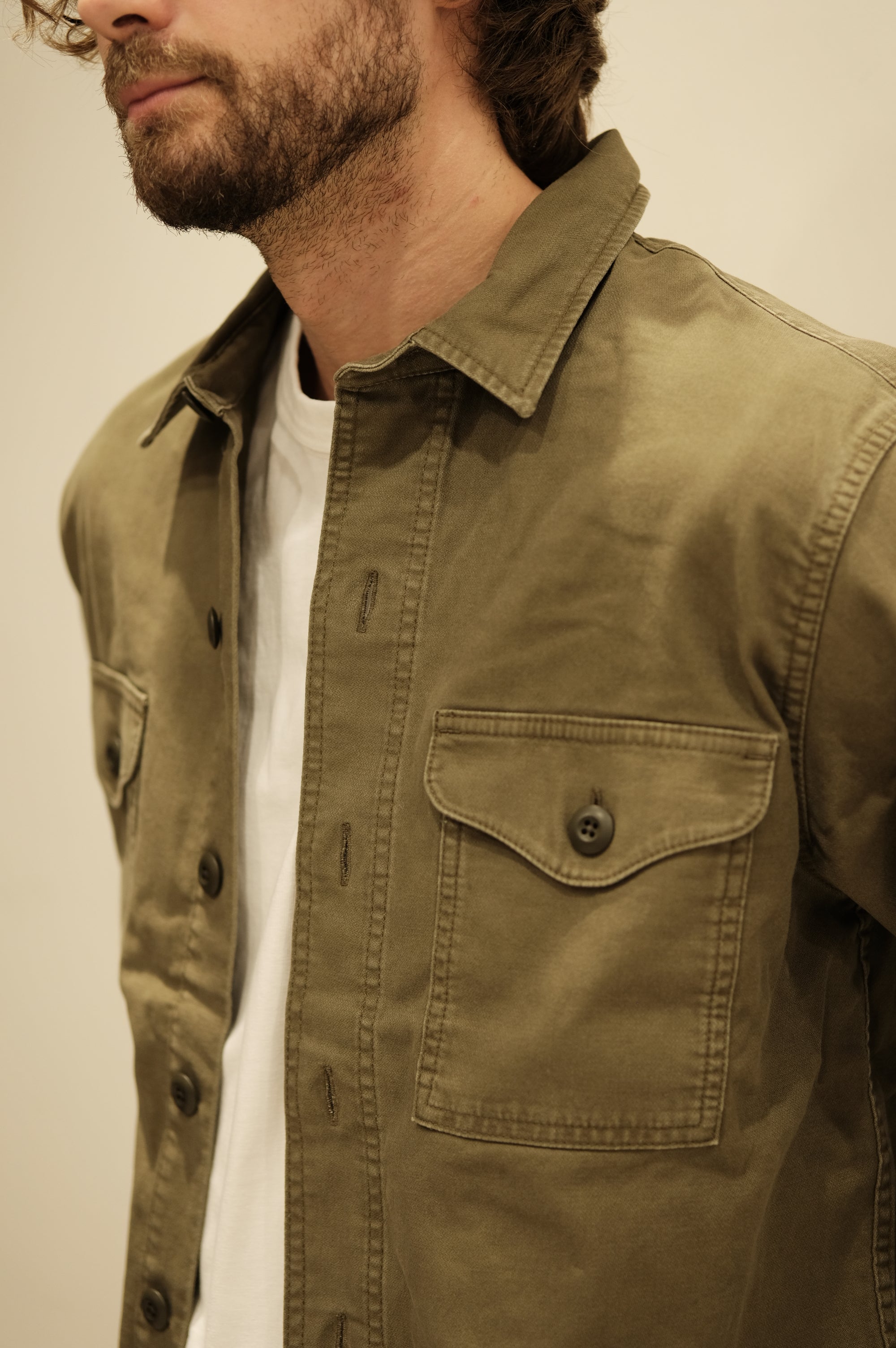 Filson Clarckston Jas-Shirt Brushed Sateen Surplus Green