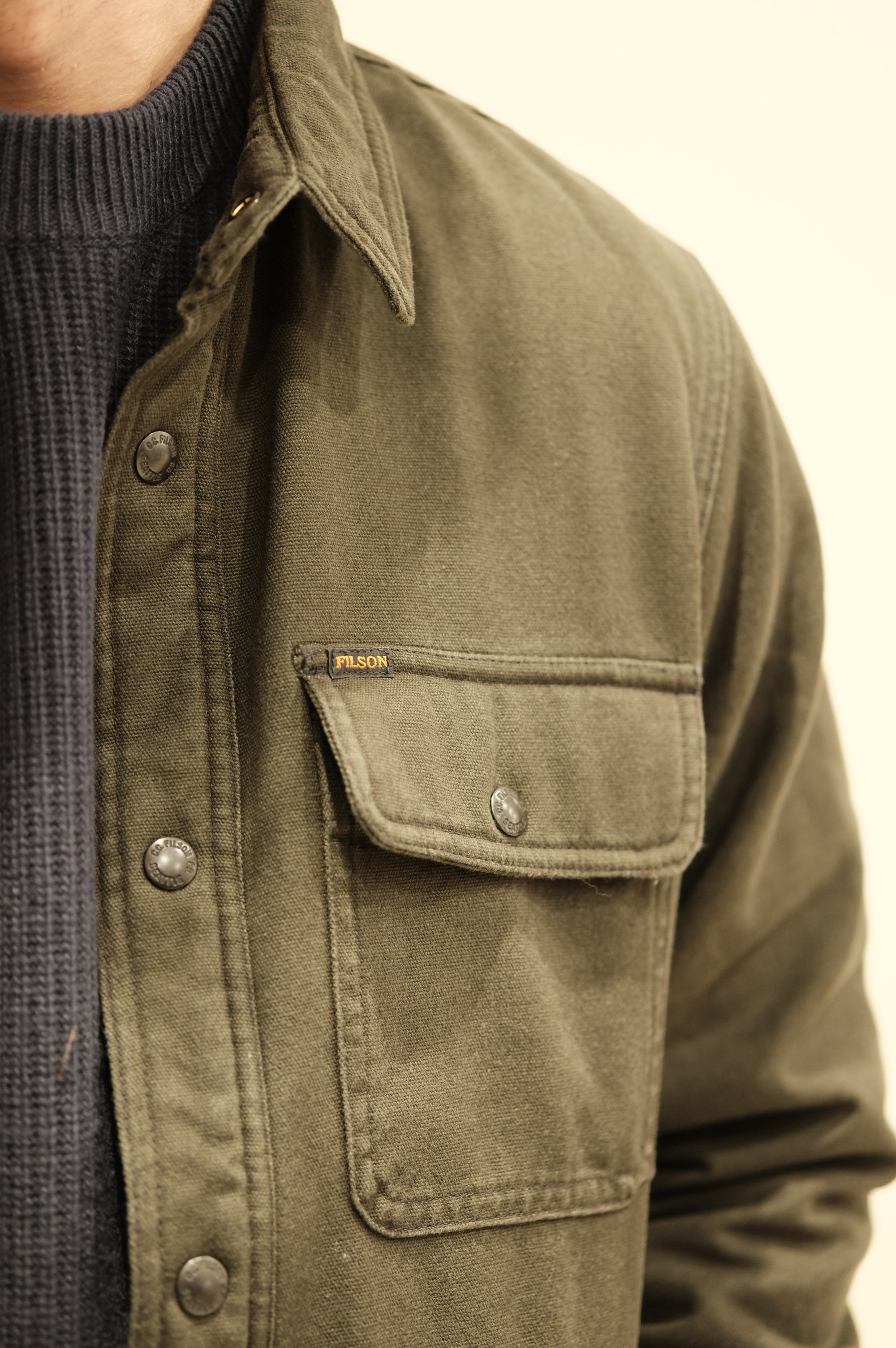 Filson Fleece Jac-Shirt Workshirt canvas Peat