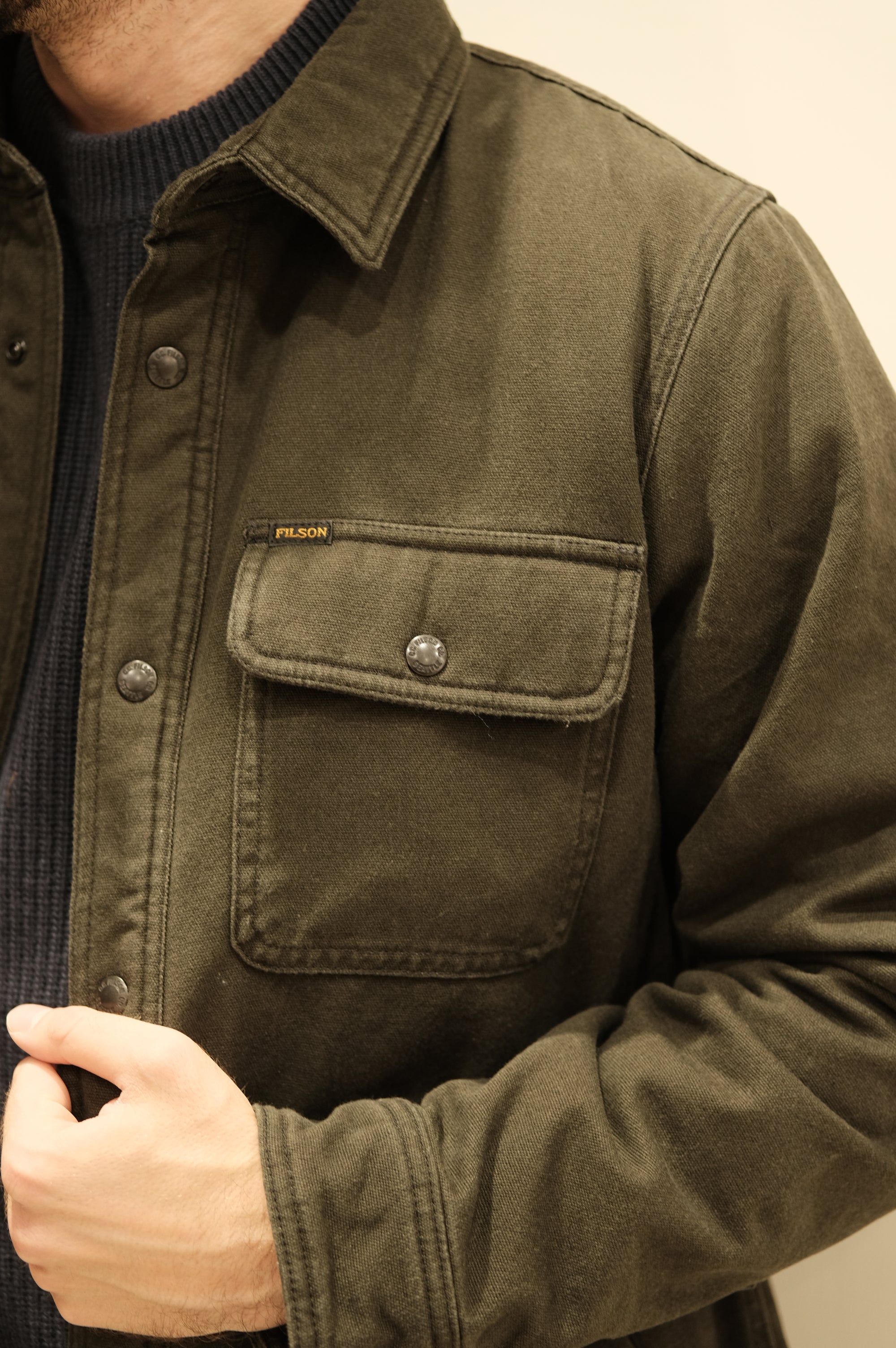 Filson Fleece Jac-Shirt Workshirt canvas Peat