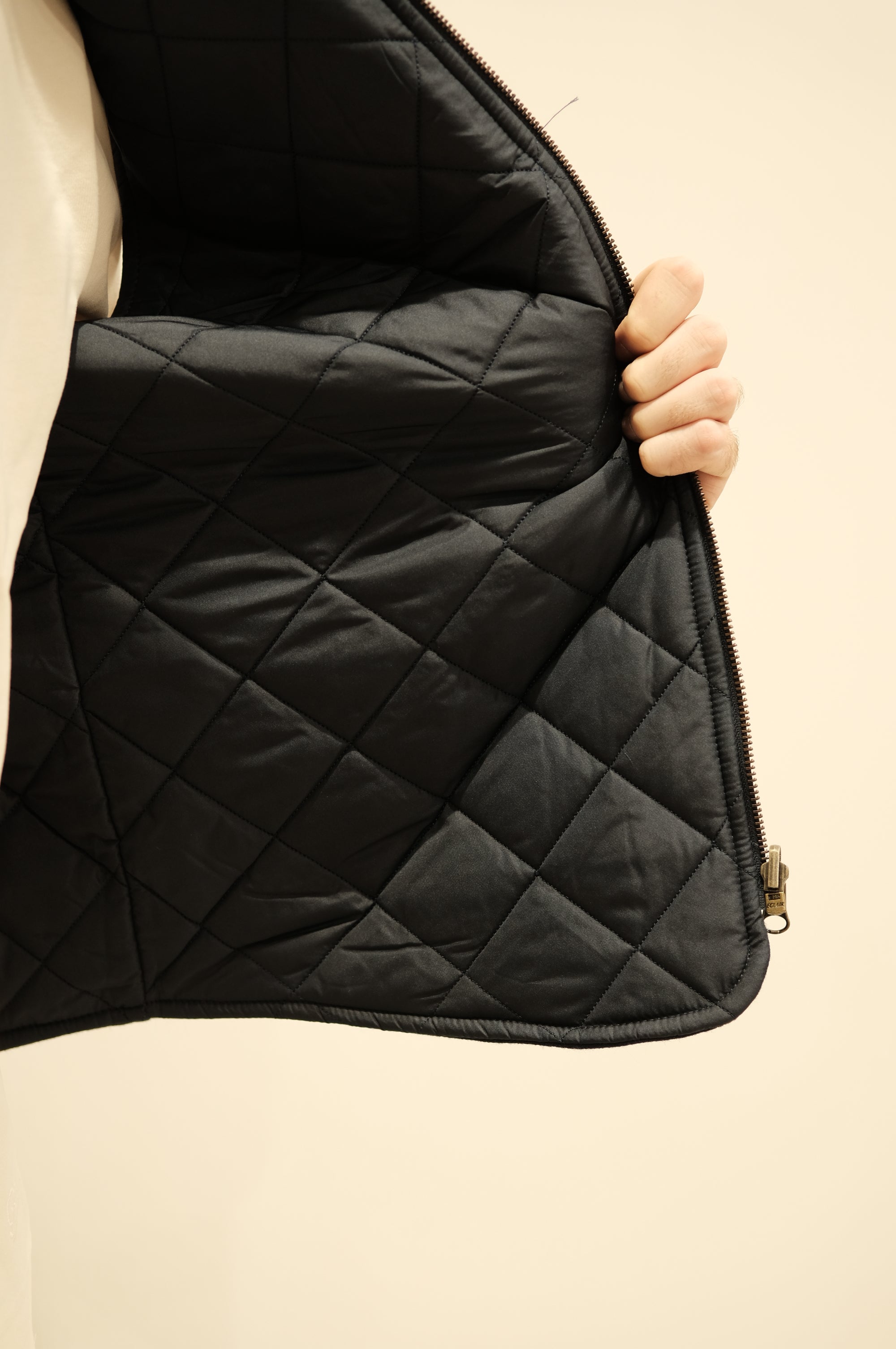 Blker Boiled Wool Vest Reversible Owl Navy
