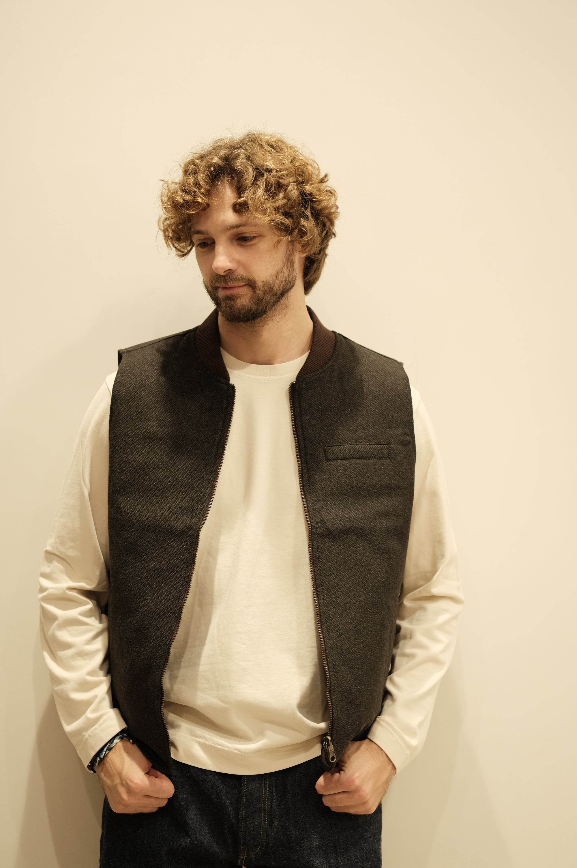 Blker Donegal Vest Reversible Owl Green