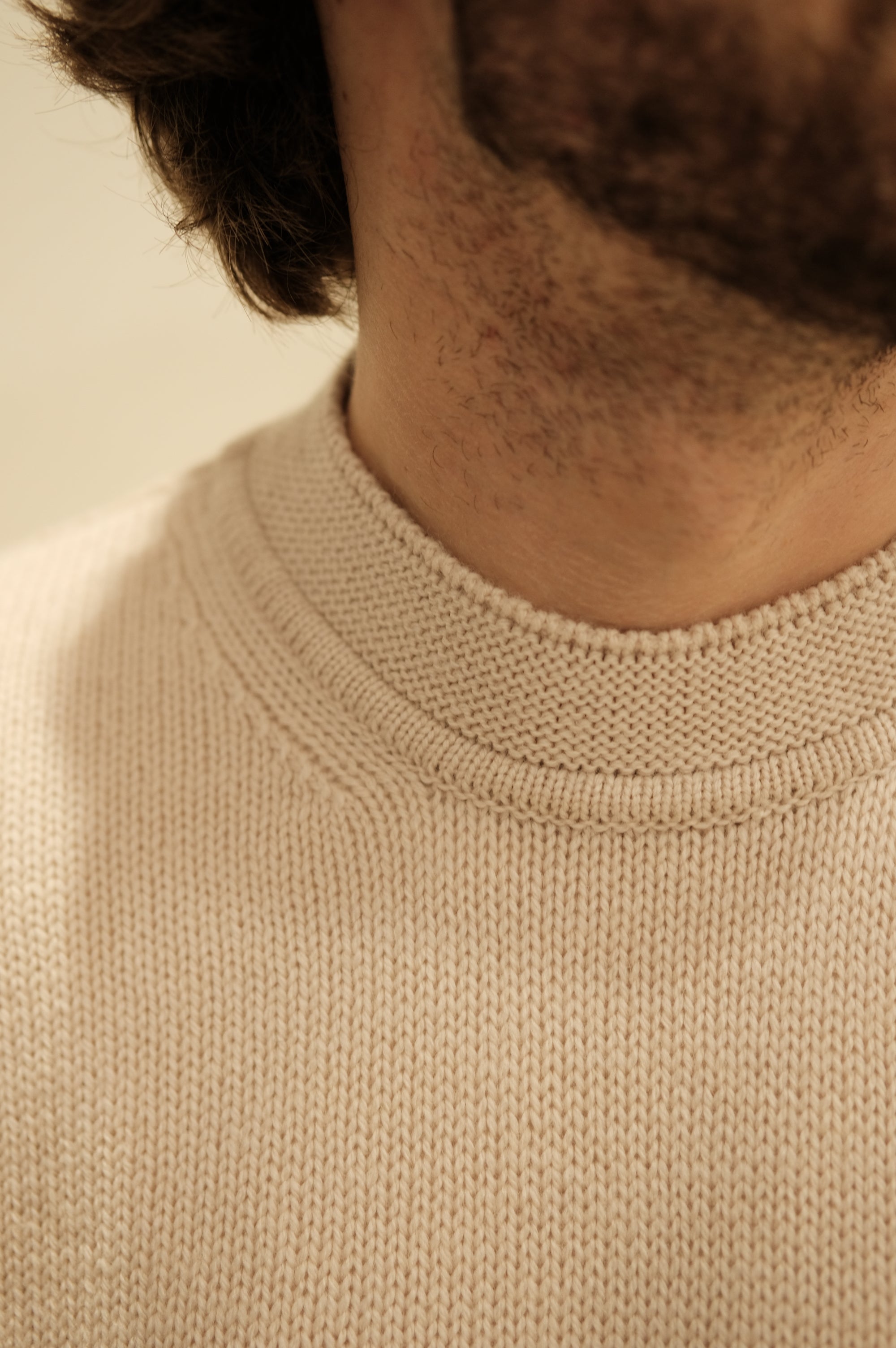 Gaffi & Co. Maglia Girocollo Lana Merinos Panna - Mountain Pack