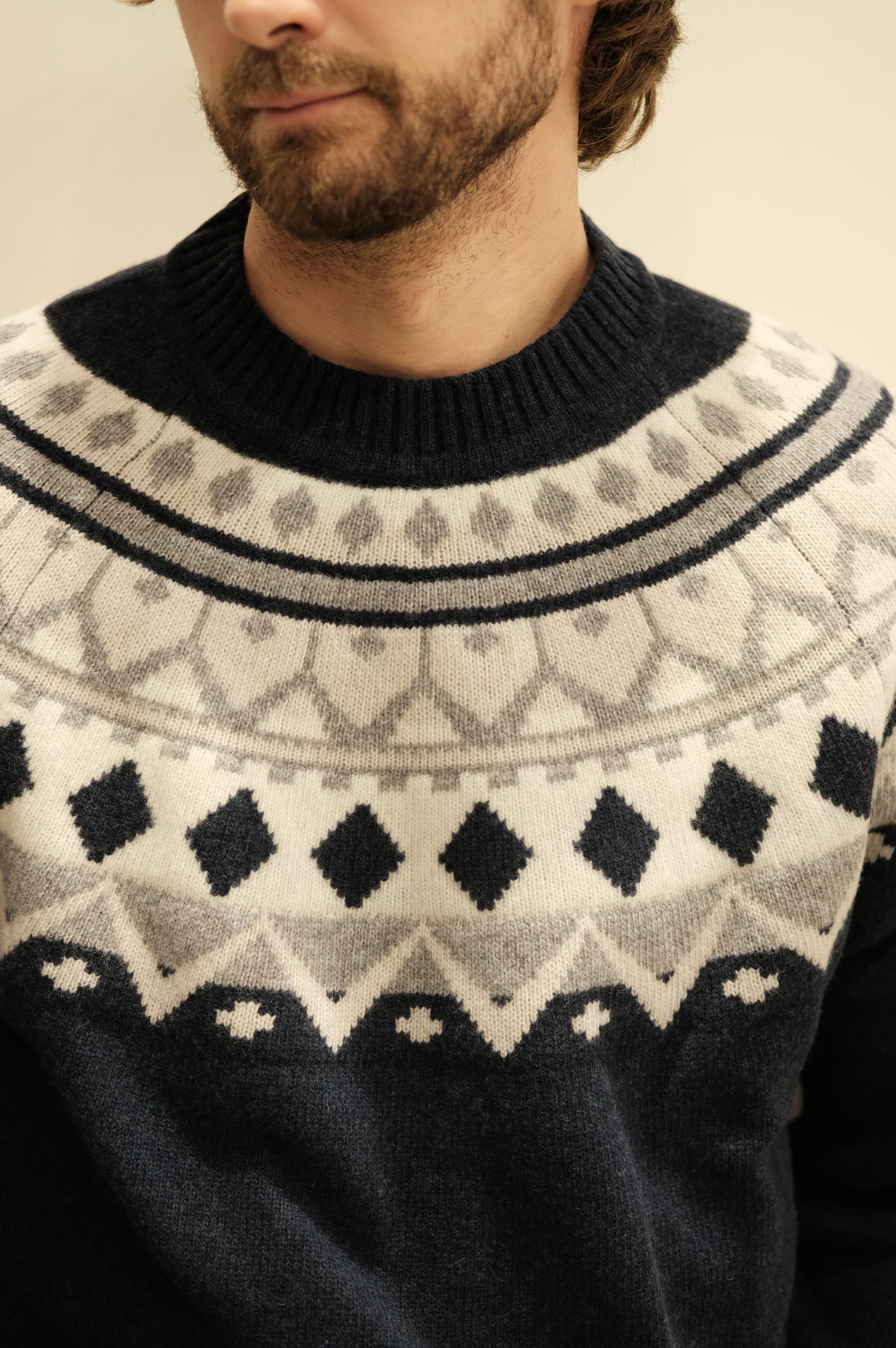 Gaffi & Co. Maglia Girocollo Shetland Blu - Mountain Pack
