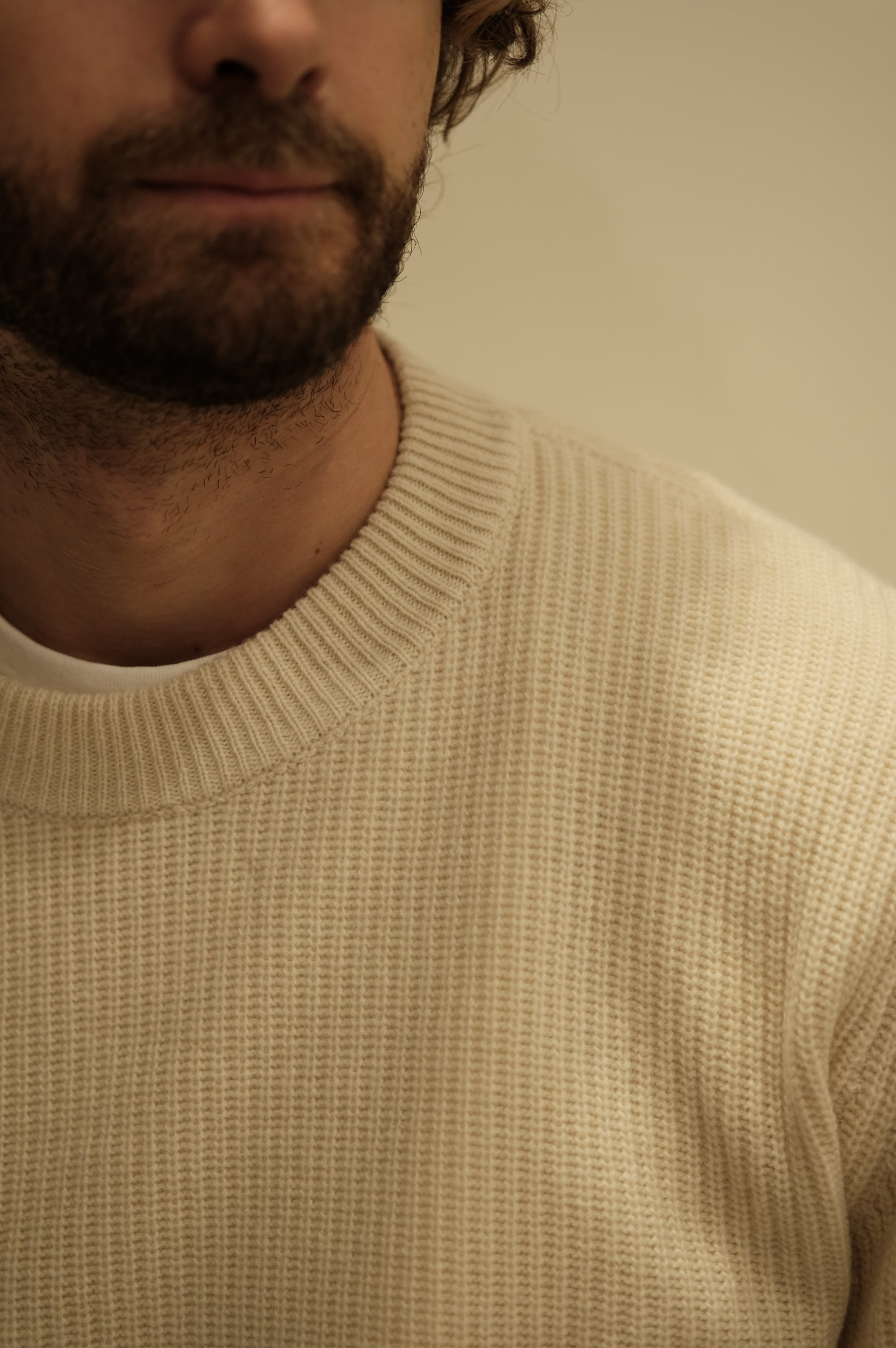 Gaffi & Co. Maglia Girocollo Lana Panna - Mountain Pack