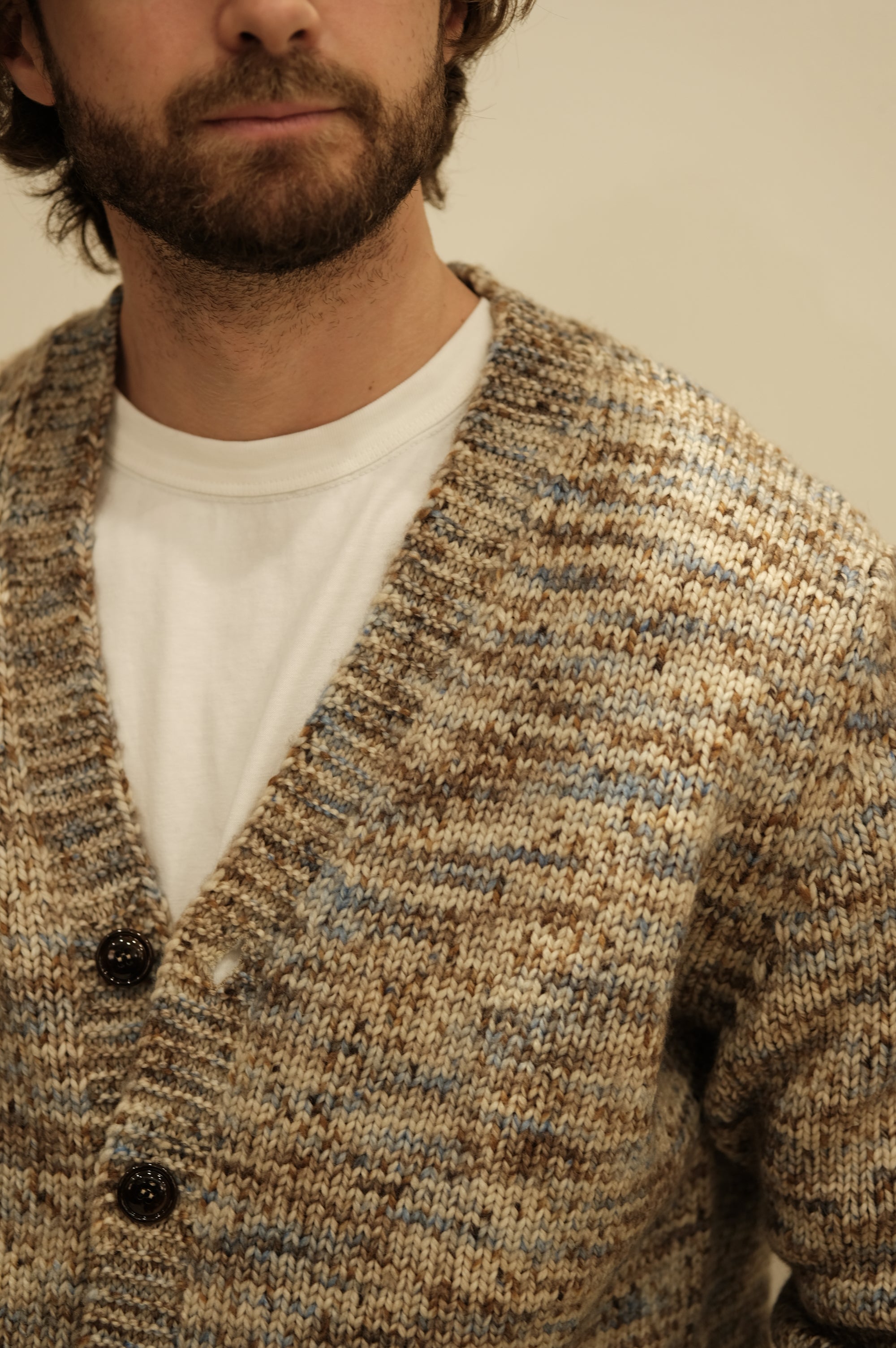 Gaffi & Co. Cardigan Lana Merinos Beige - Mountain Pack