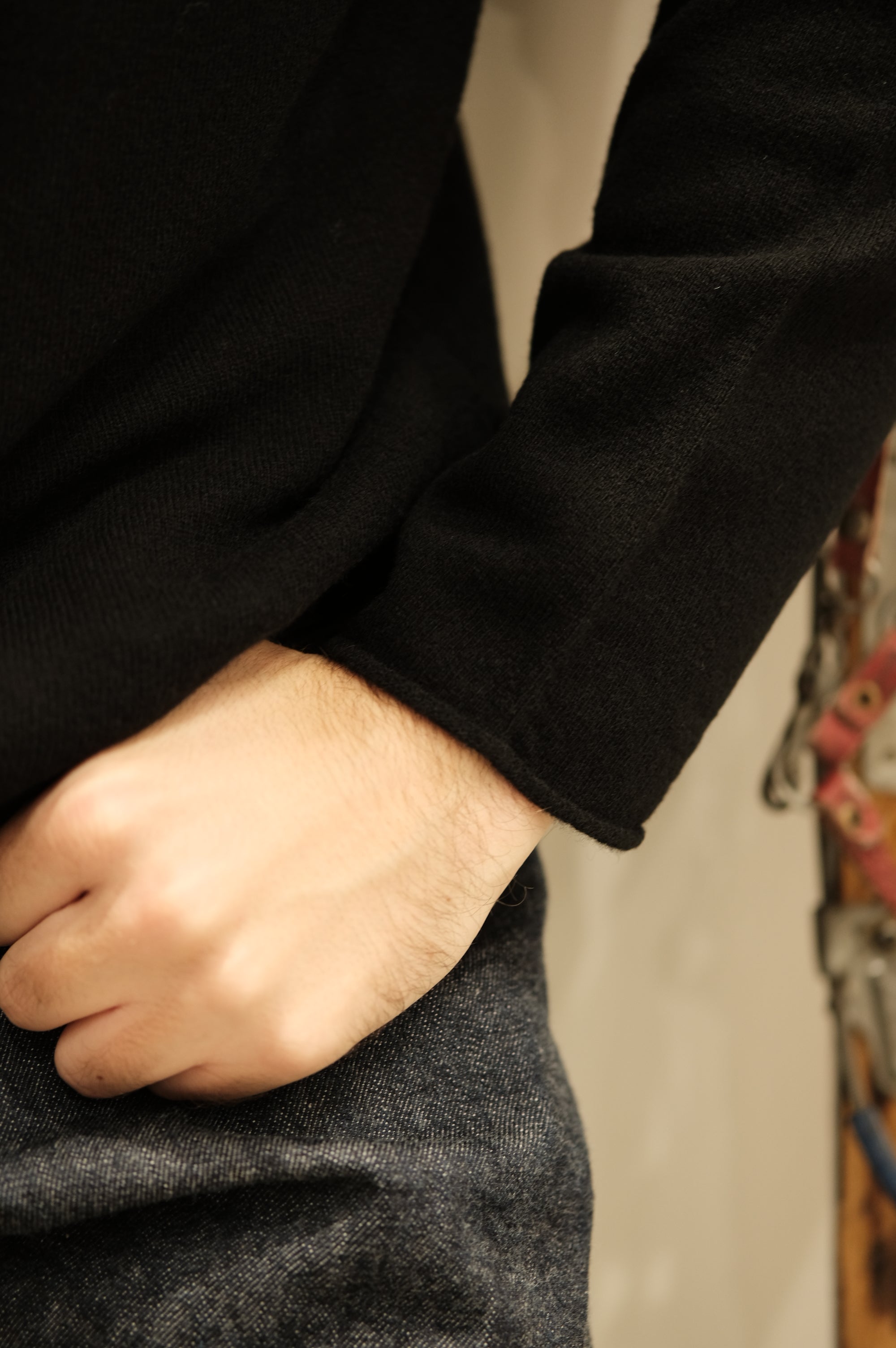 Gaffi & Co. Maglia Girocollo Cashmere Blend  Nero