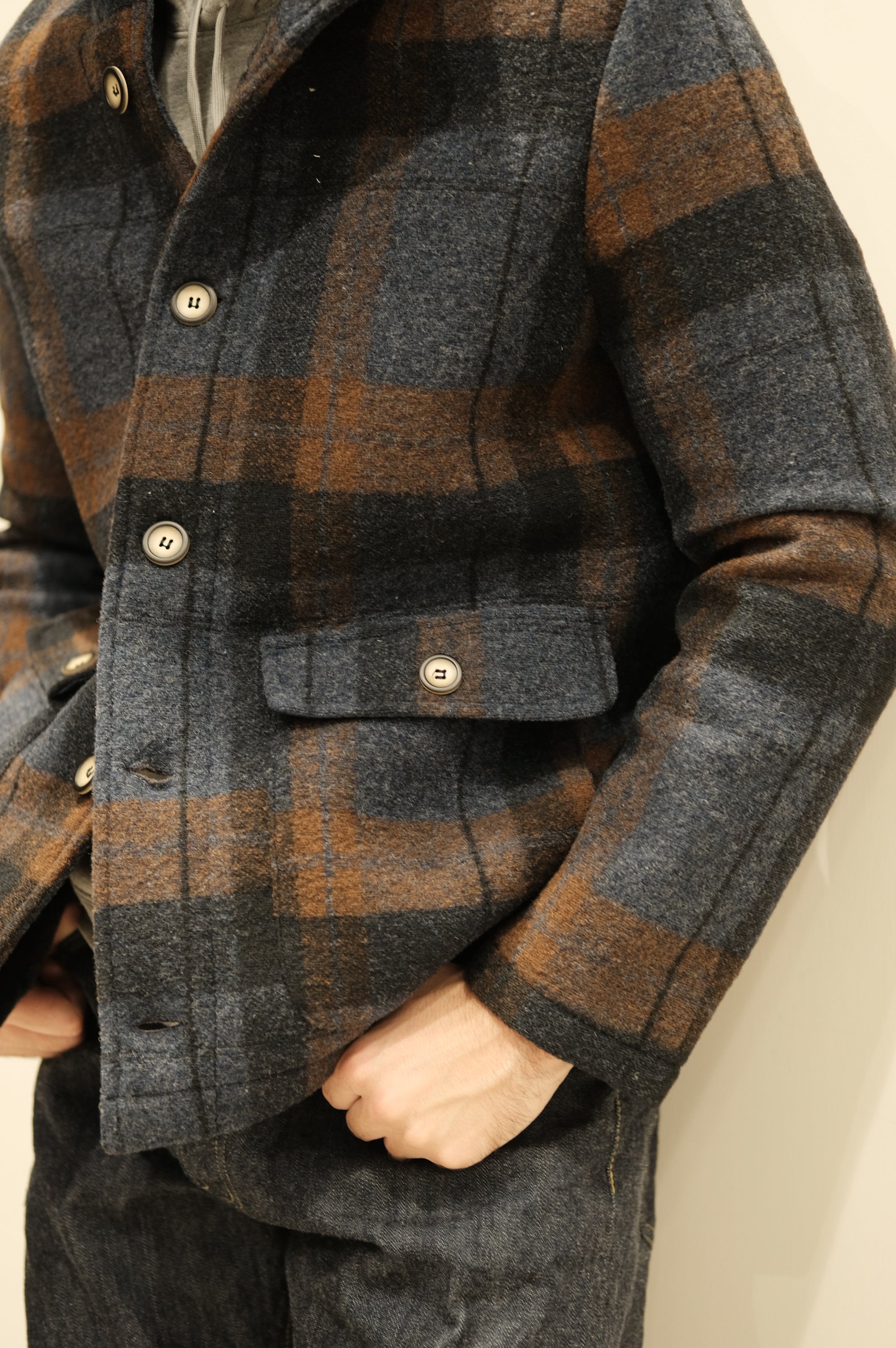 Gaffi & Co. Cappottino Check Blu