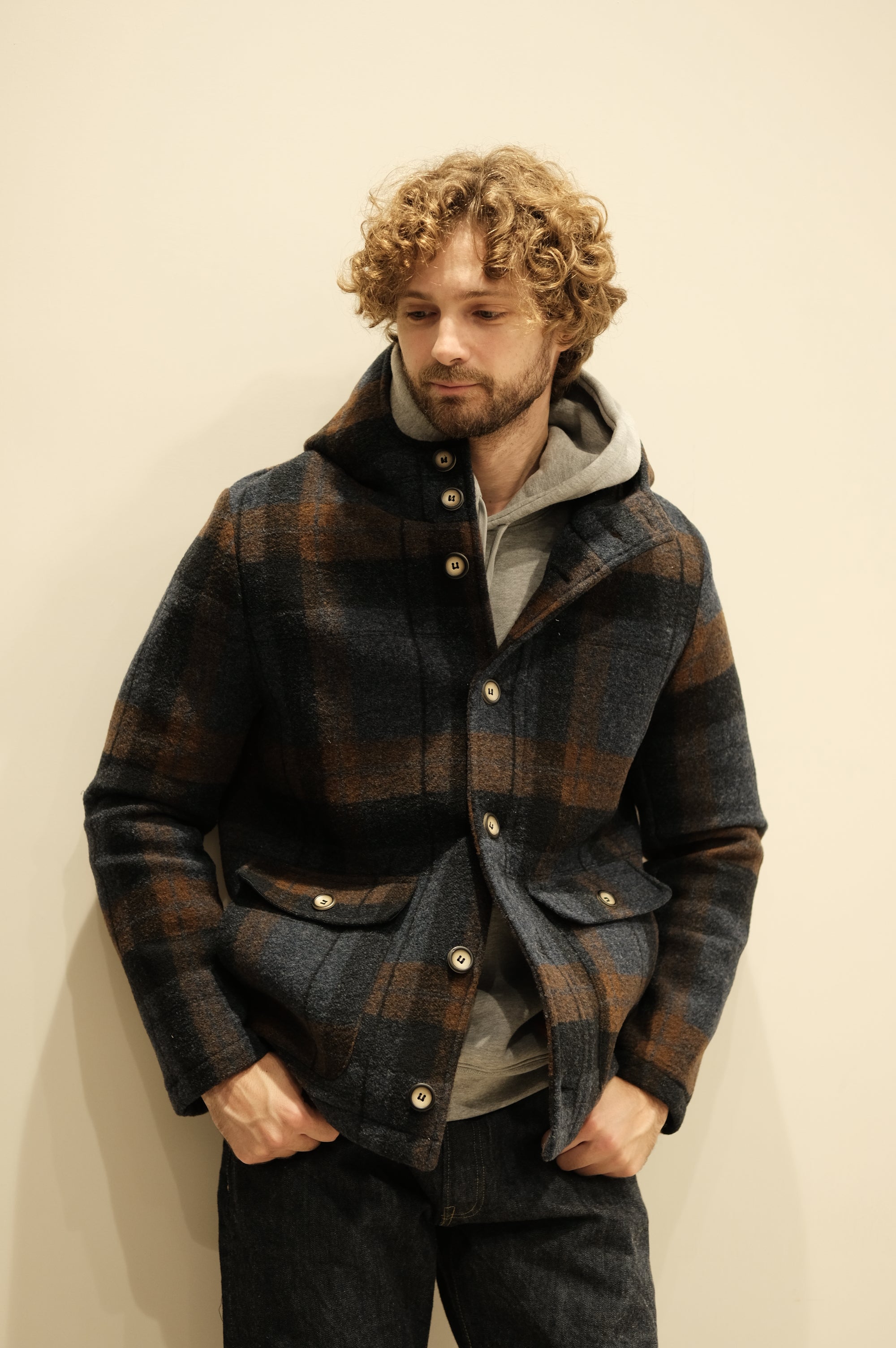 Gaffi & Co. Cappottino Check Blu