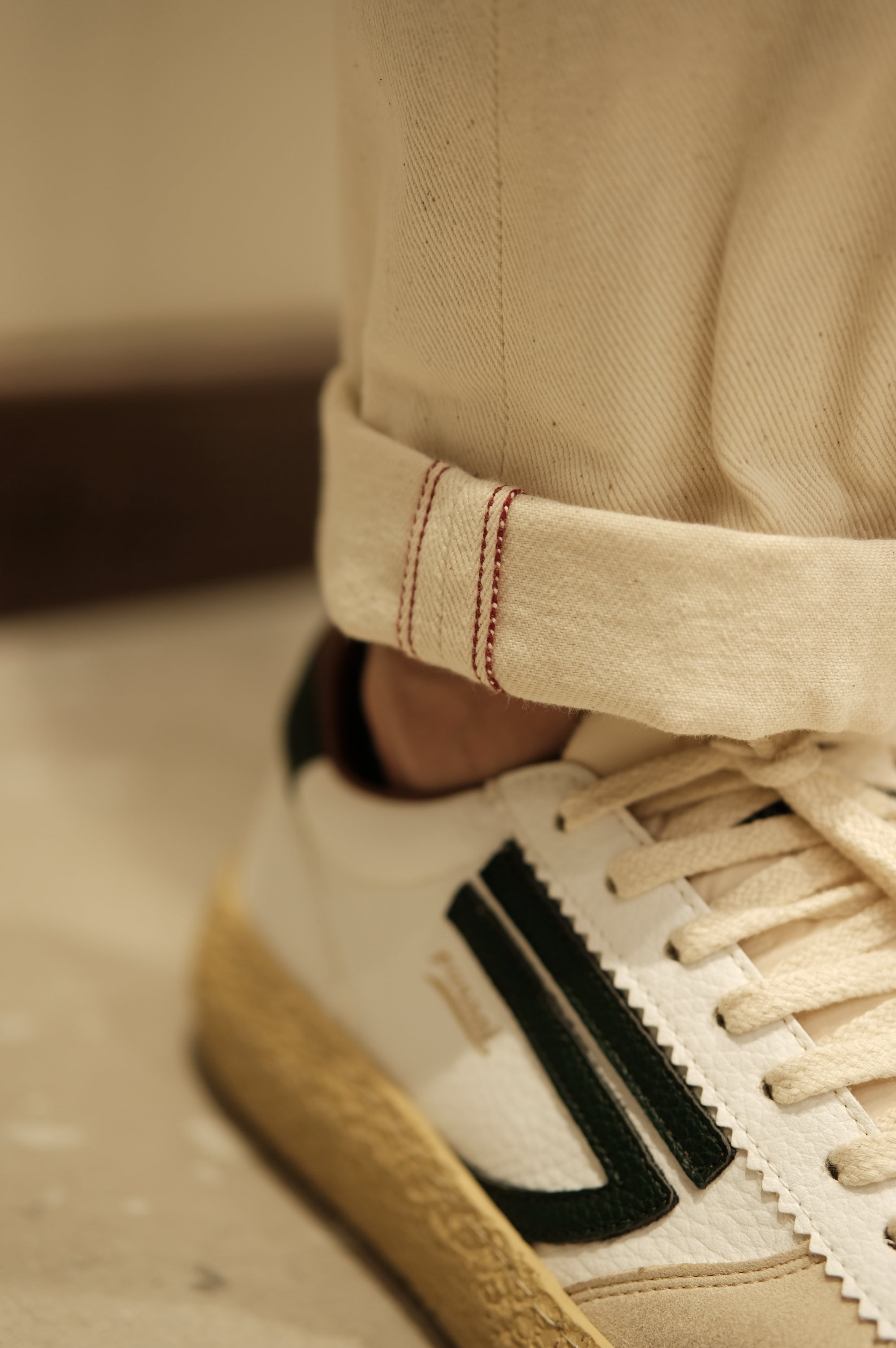 White Sand Pantalaccio Denim Cimosato Off White