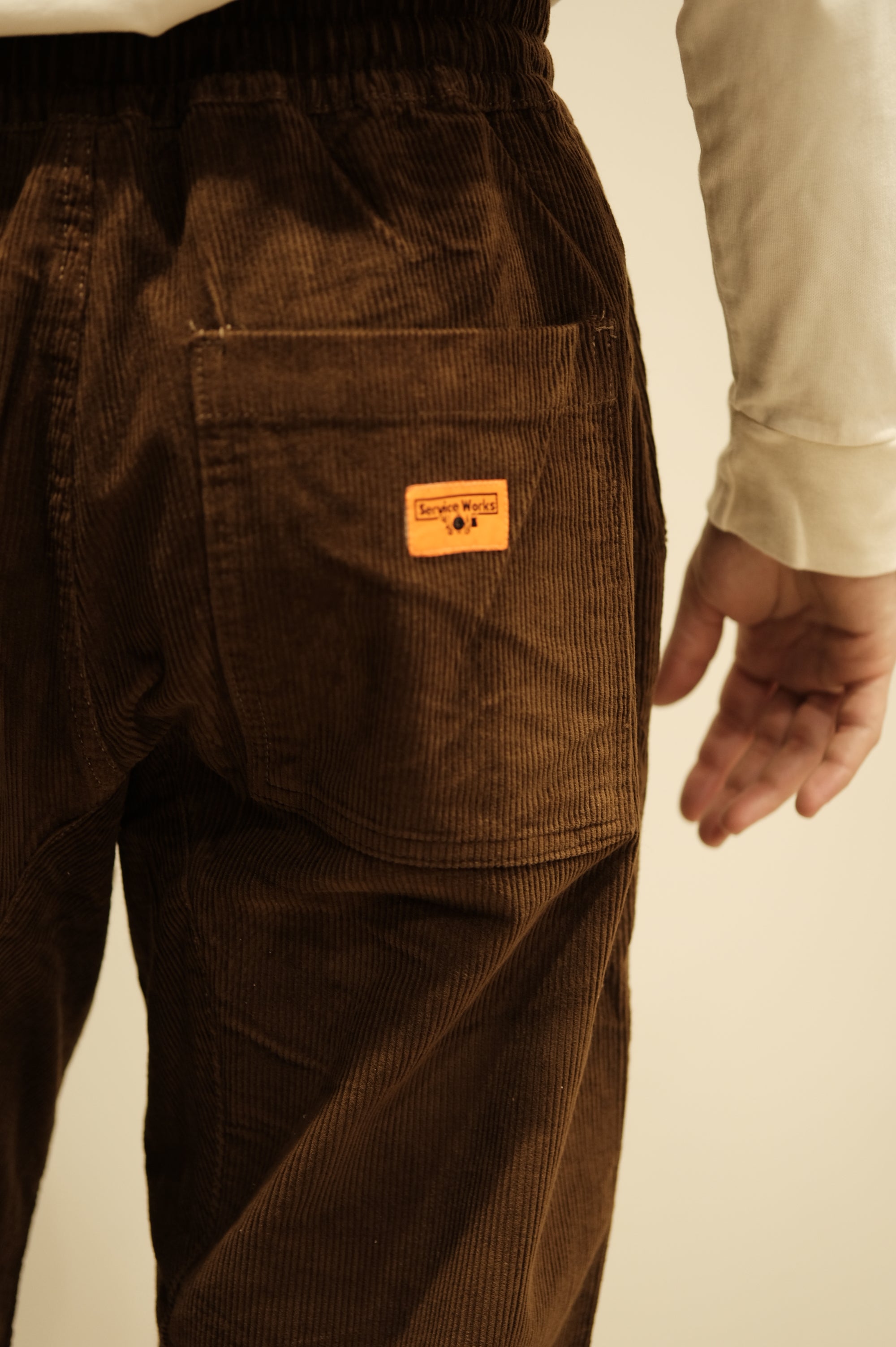 Service Works Corduroy Chef Pants Bark